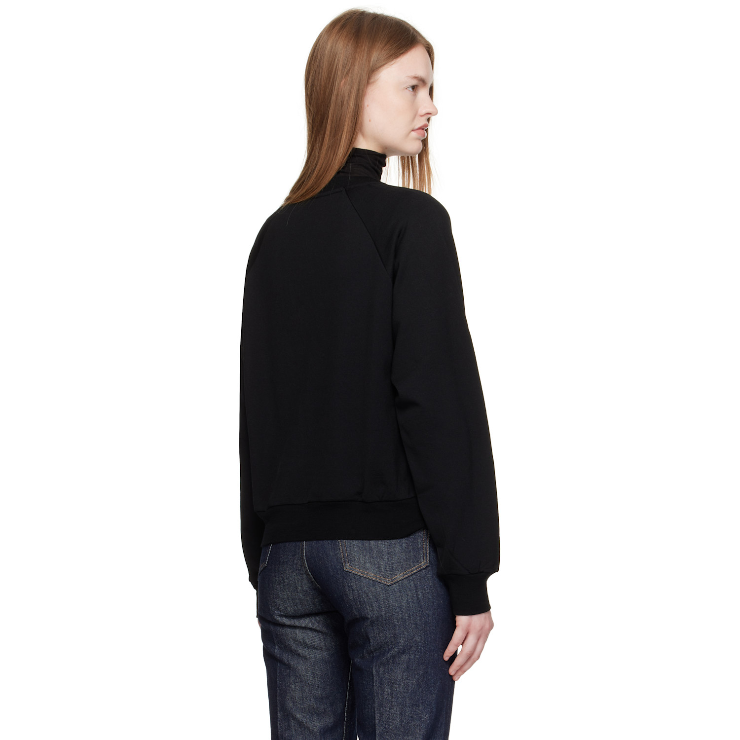  Auralee Black Light Wool Pullover Sweatshirt 