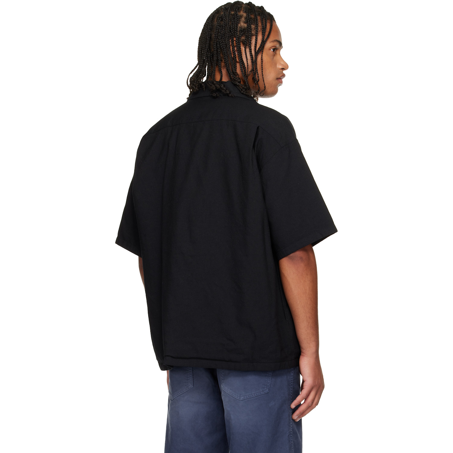 Visvim Black Wallis Short Sleeve Down Shirt 