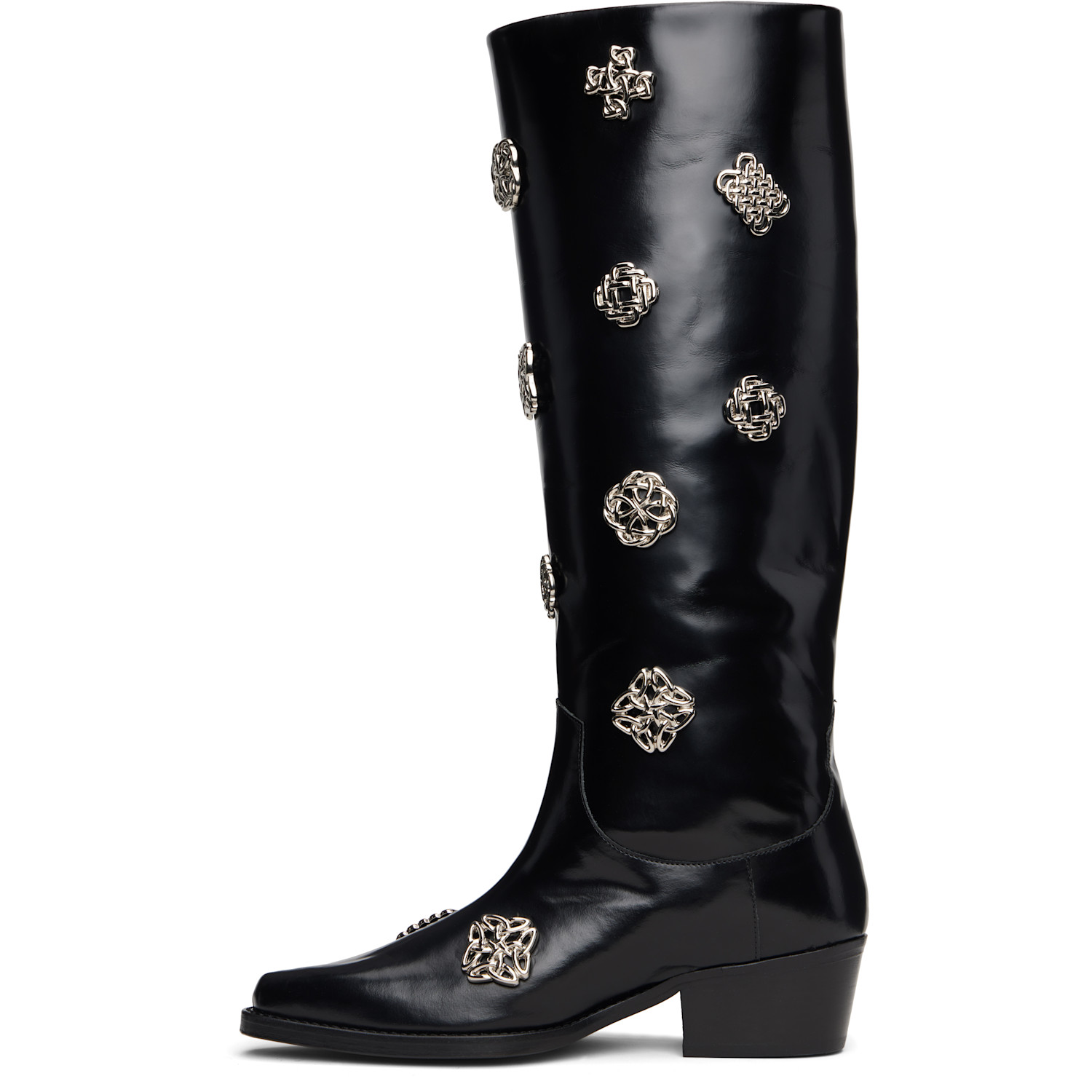  Toga Pulla Black Polido Tall Boots 