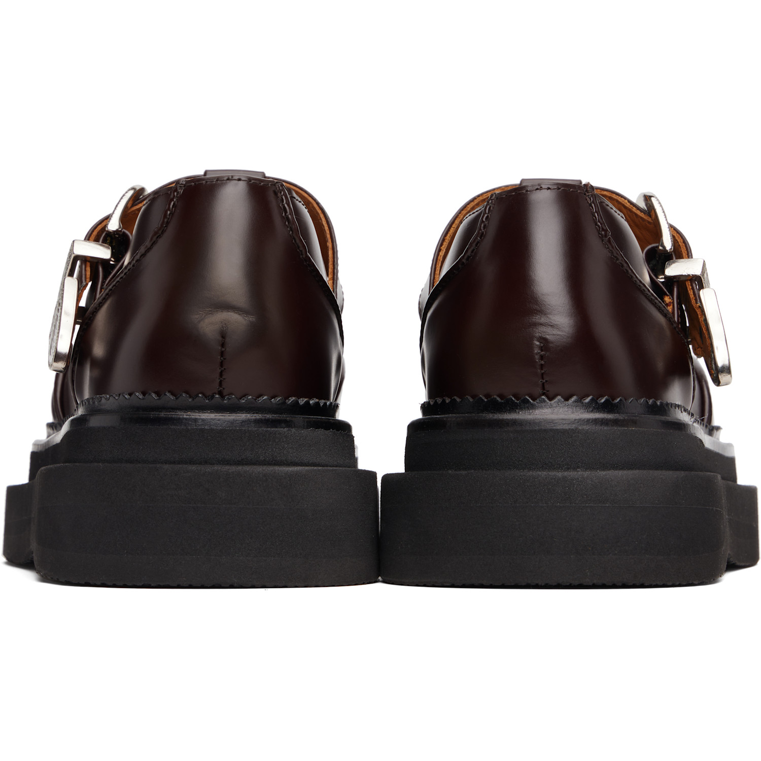  Toga Pulla Ssense Exclusive Brown T-bar Mary Jane Loafers 