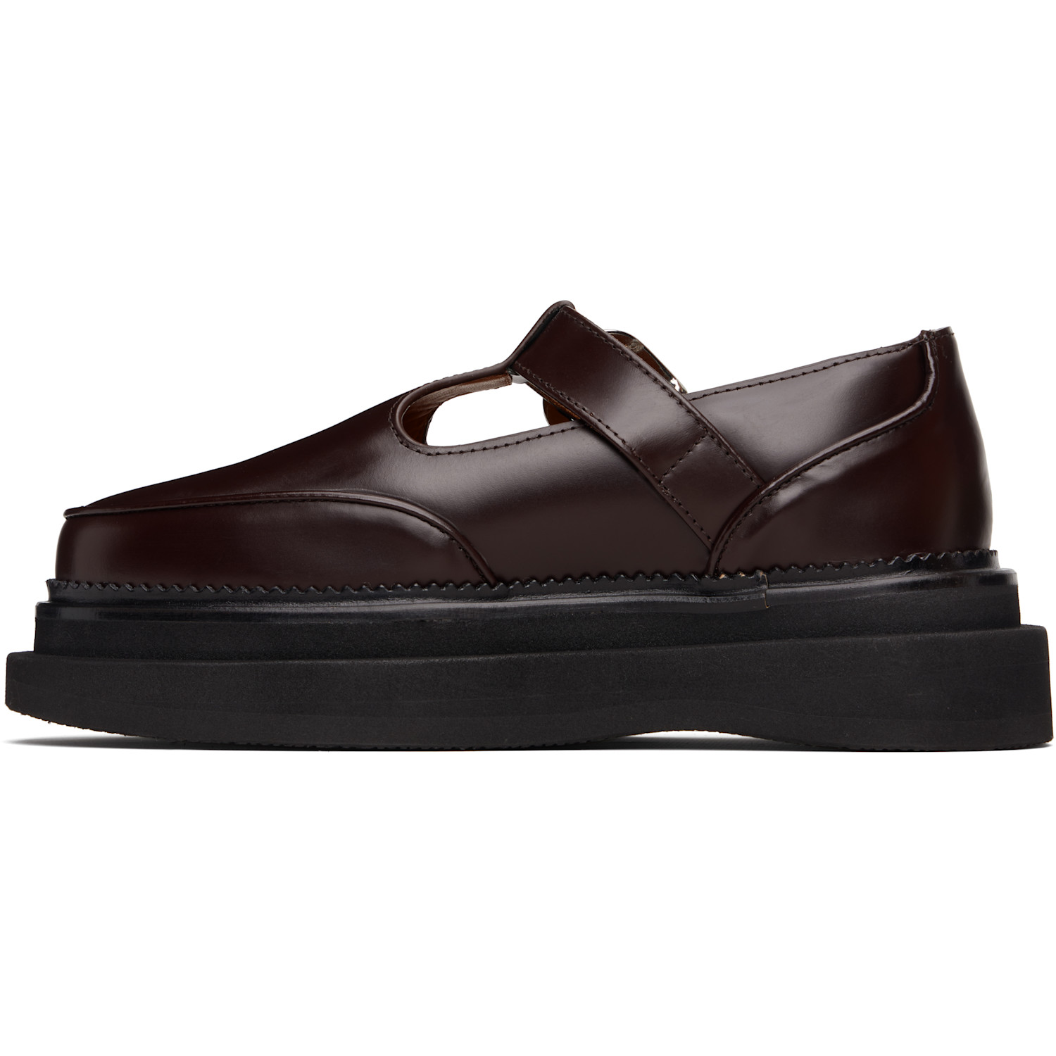  Toga Pulla Ssense Exclusive Brown T-bar Mary Jane Loafers 