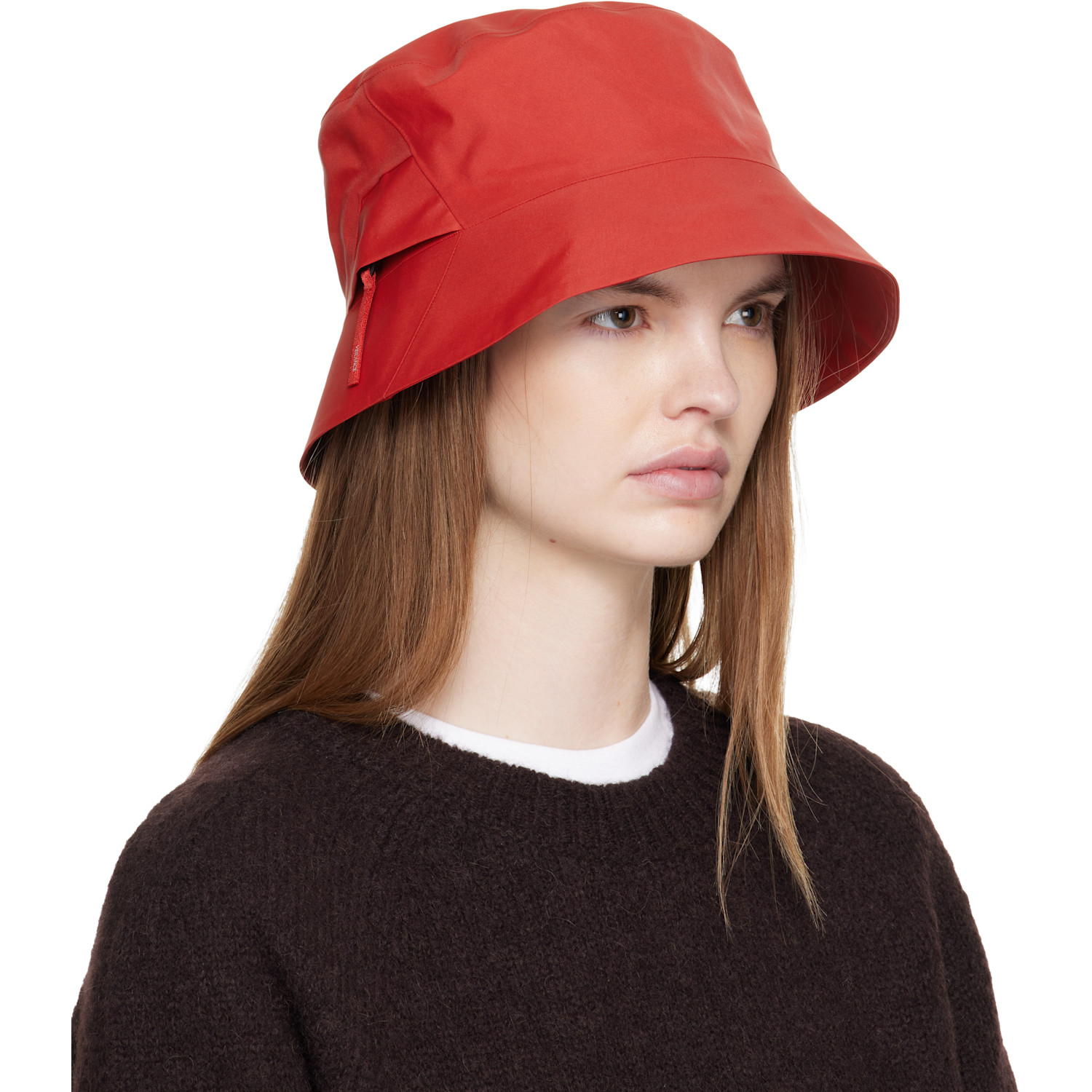  Veilance Red Bucket Hat 