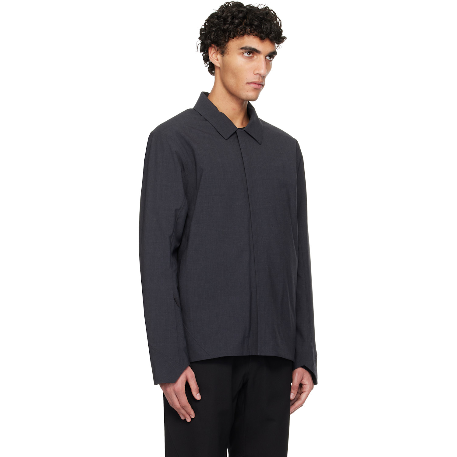  Veilance Black Lerus Insulated Tech Wool Jacket 