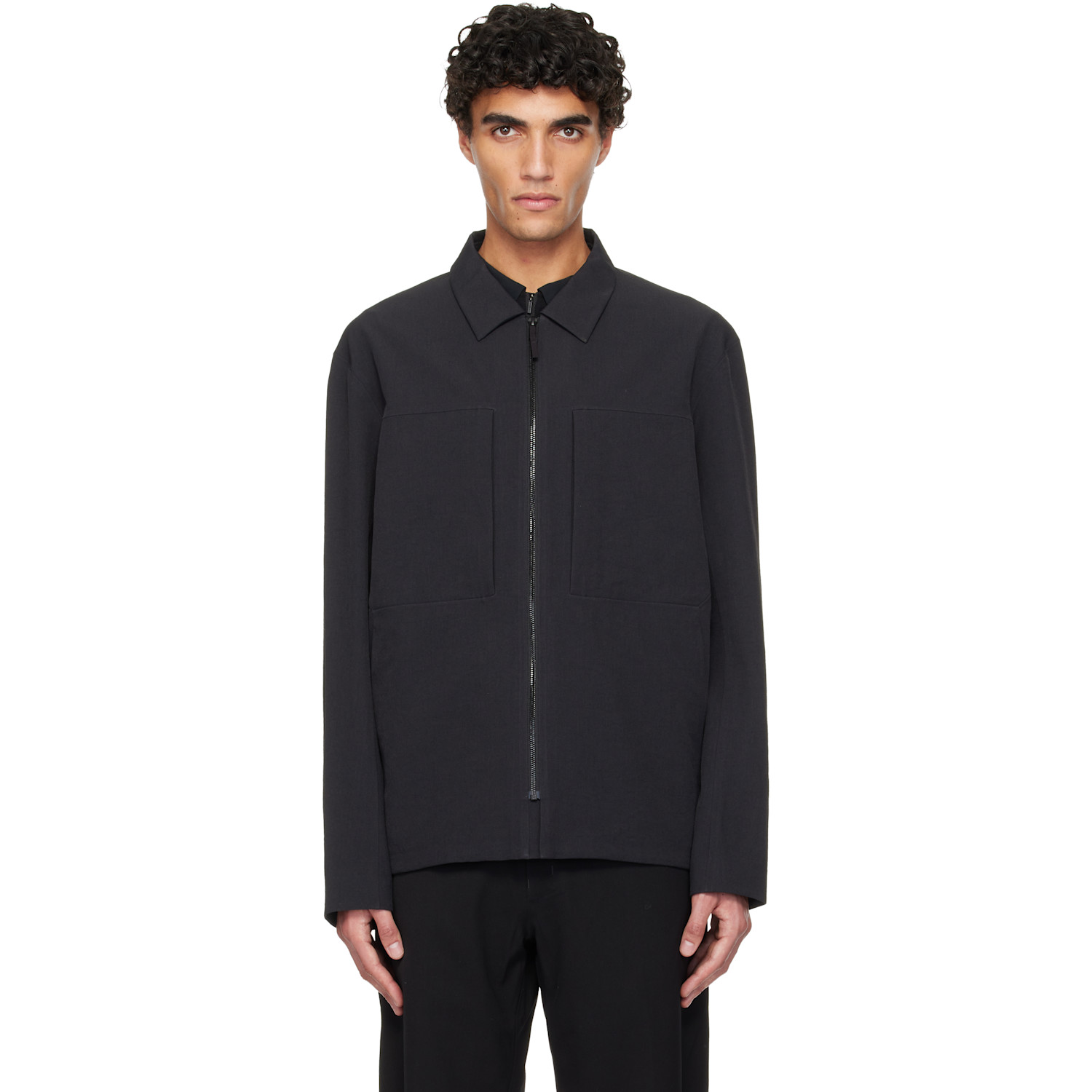 Veilance Black Mionn Softshell Overshirt