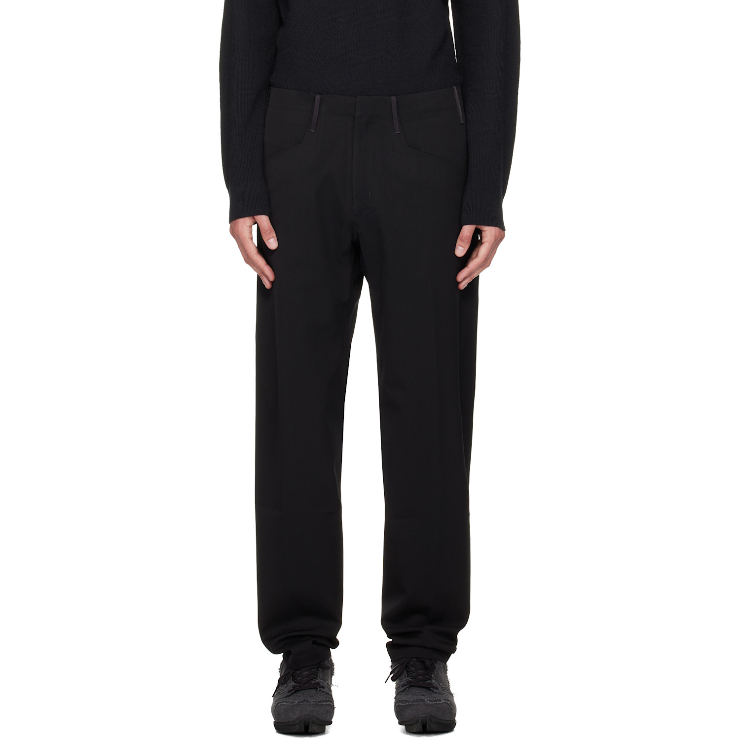 Veilance Black Voronoi Wool Trousers