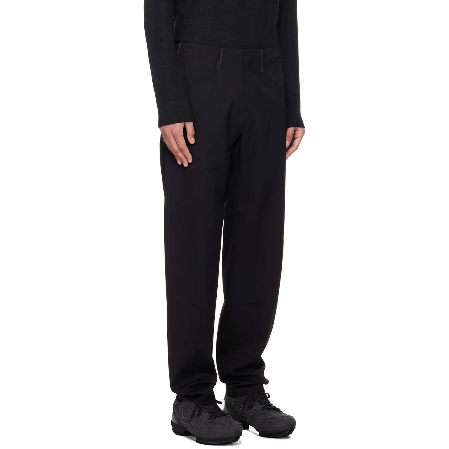  Veilance Black Voronoi Wool Trousers 