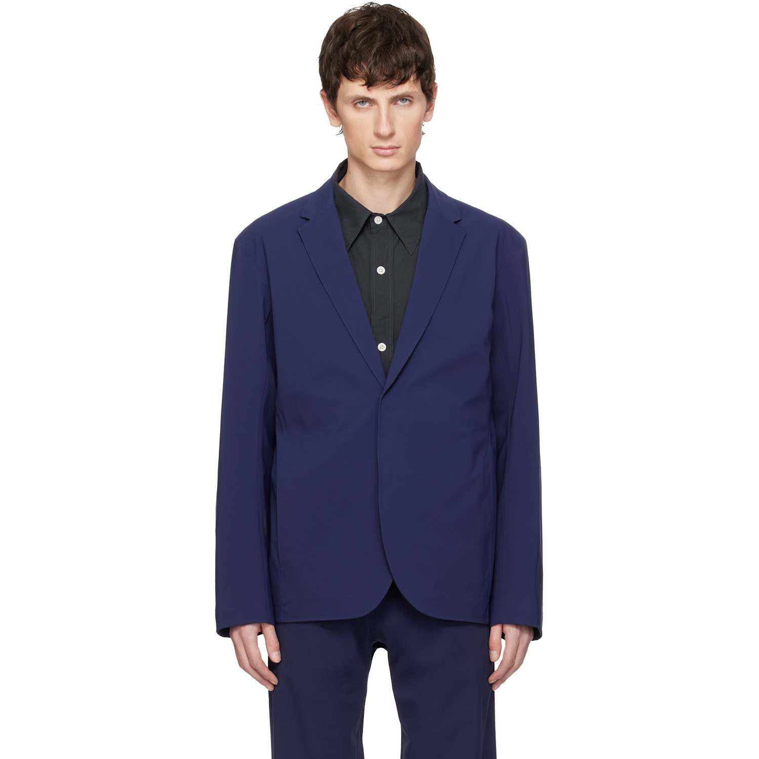 Veilance Navy Indisce MX Blazer