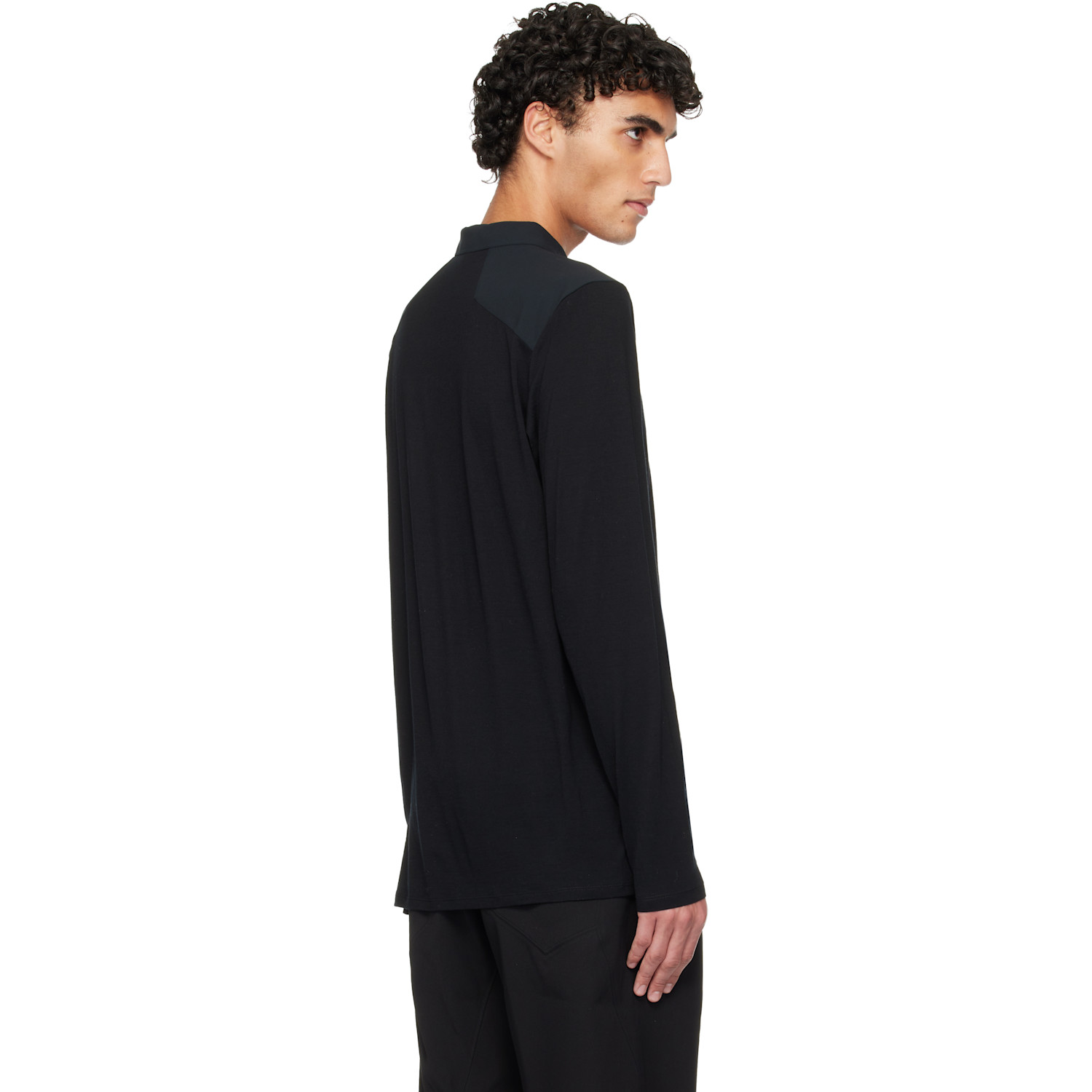  Veilance Black Frame Ls Polo 