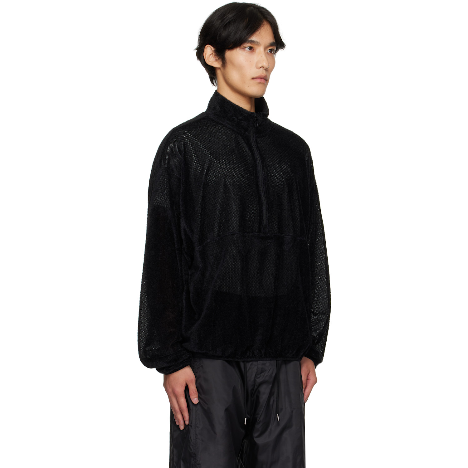  Le17septembre Black Half-zip Anorak 