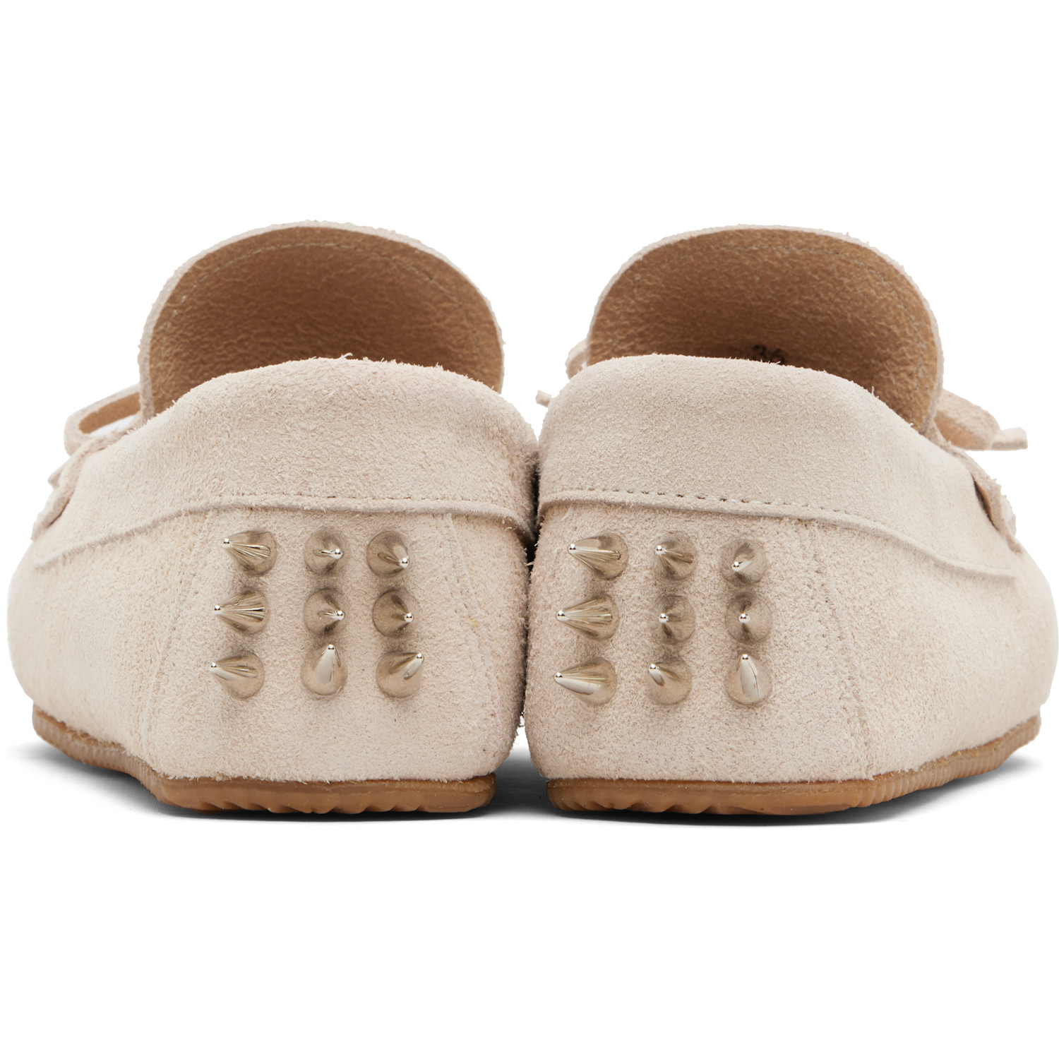  Abra Ssense Exclusive Beige Spike Loafers 