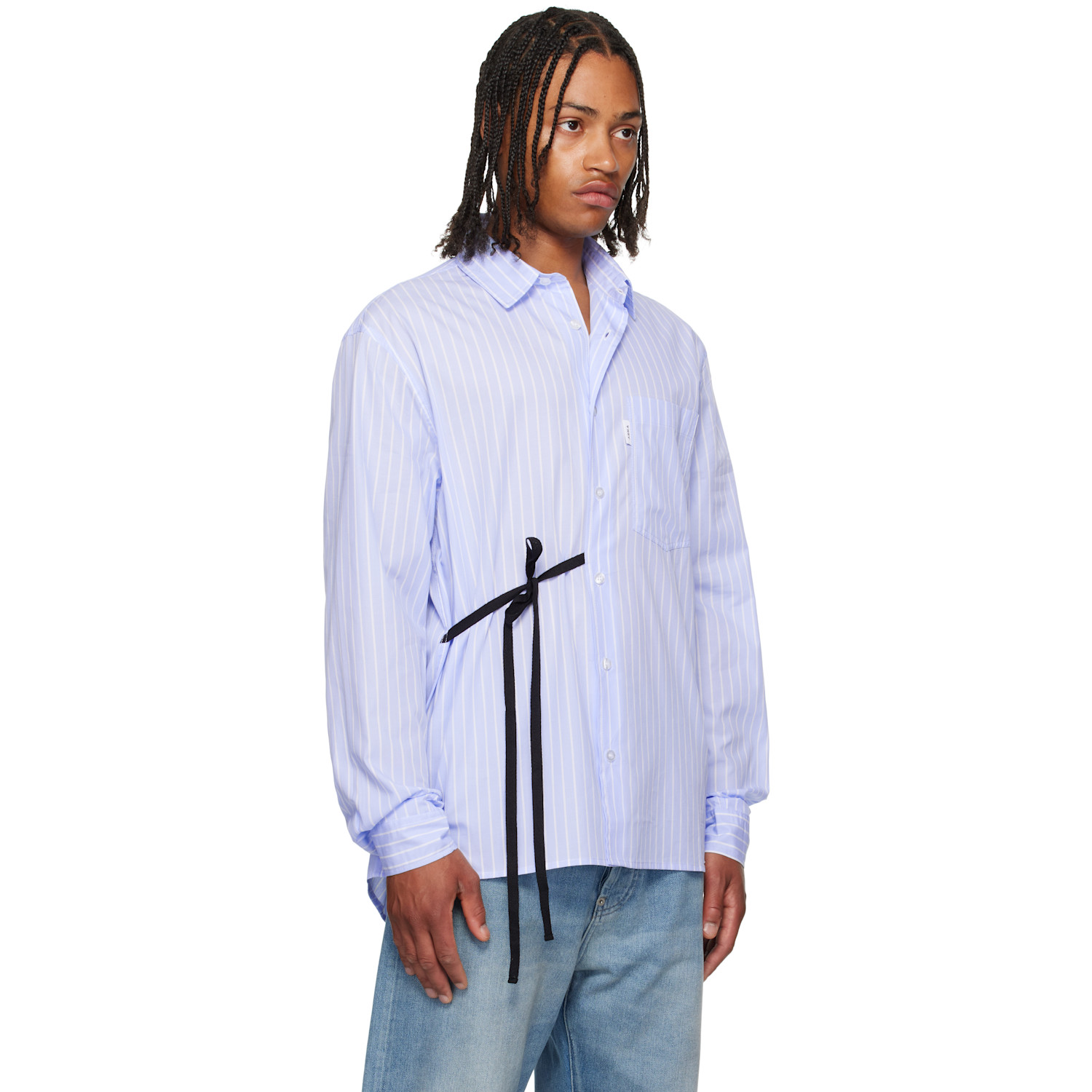  Abra Ssense Exclusive Blue Cotton Shirt 