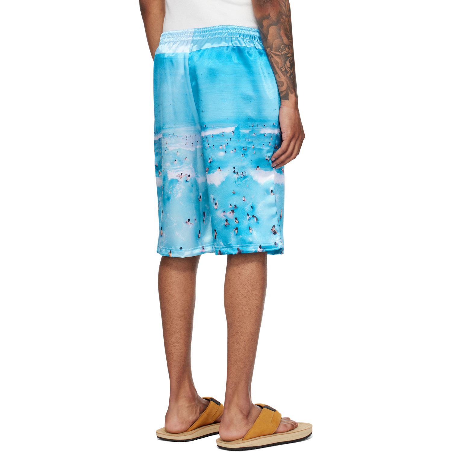 Abra Ssense Exclusive Blue Basketball Printed Shorts 