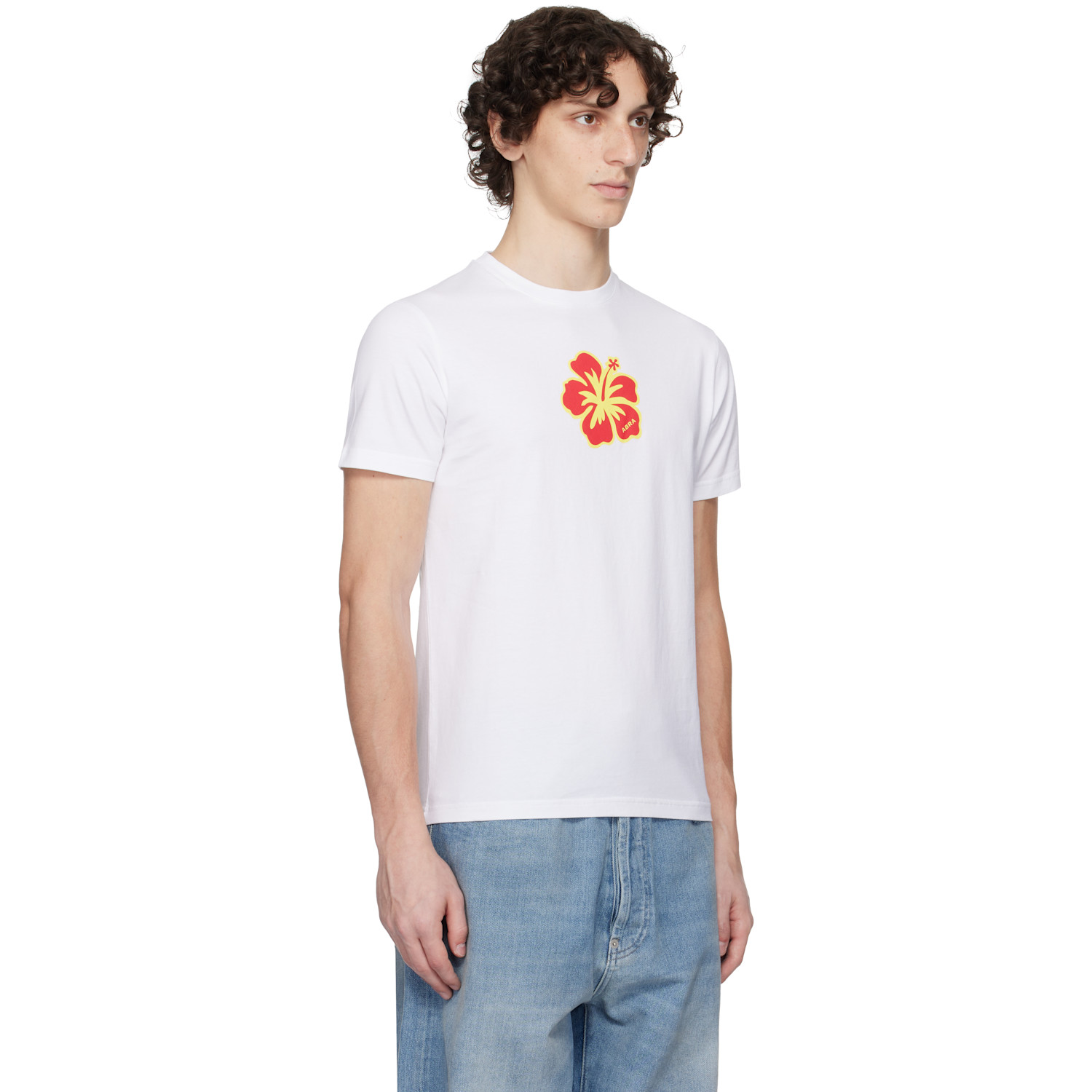  Abra White Flower T-shirt 