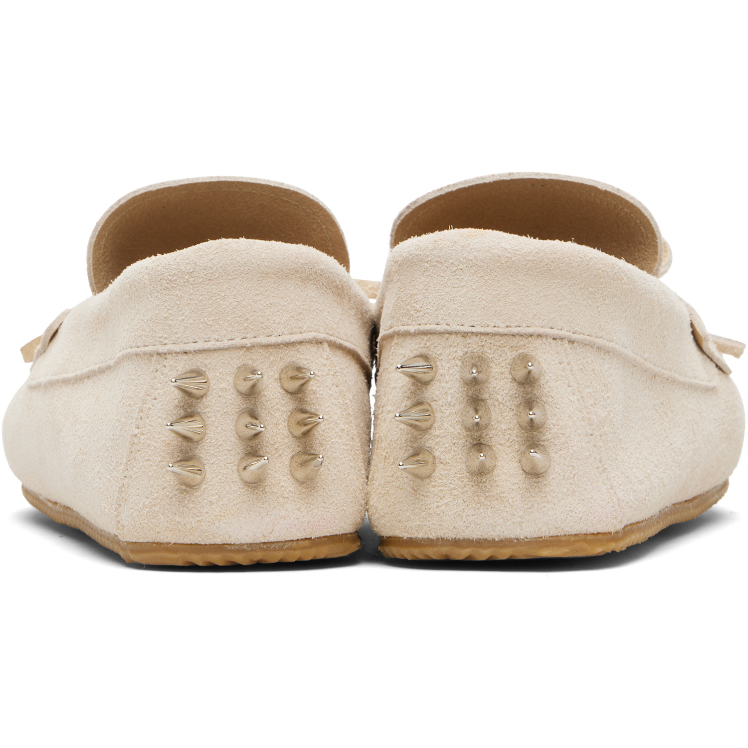  Abra Ssense Exclusive Beige Spike Loafers 