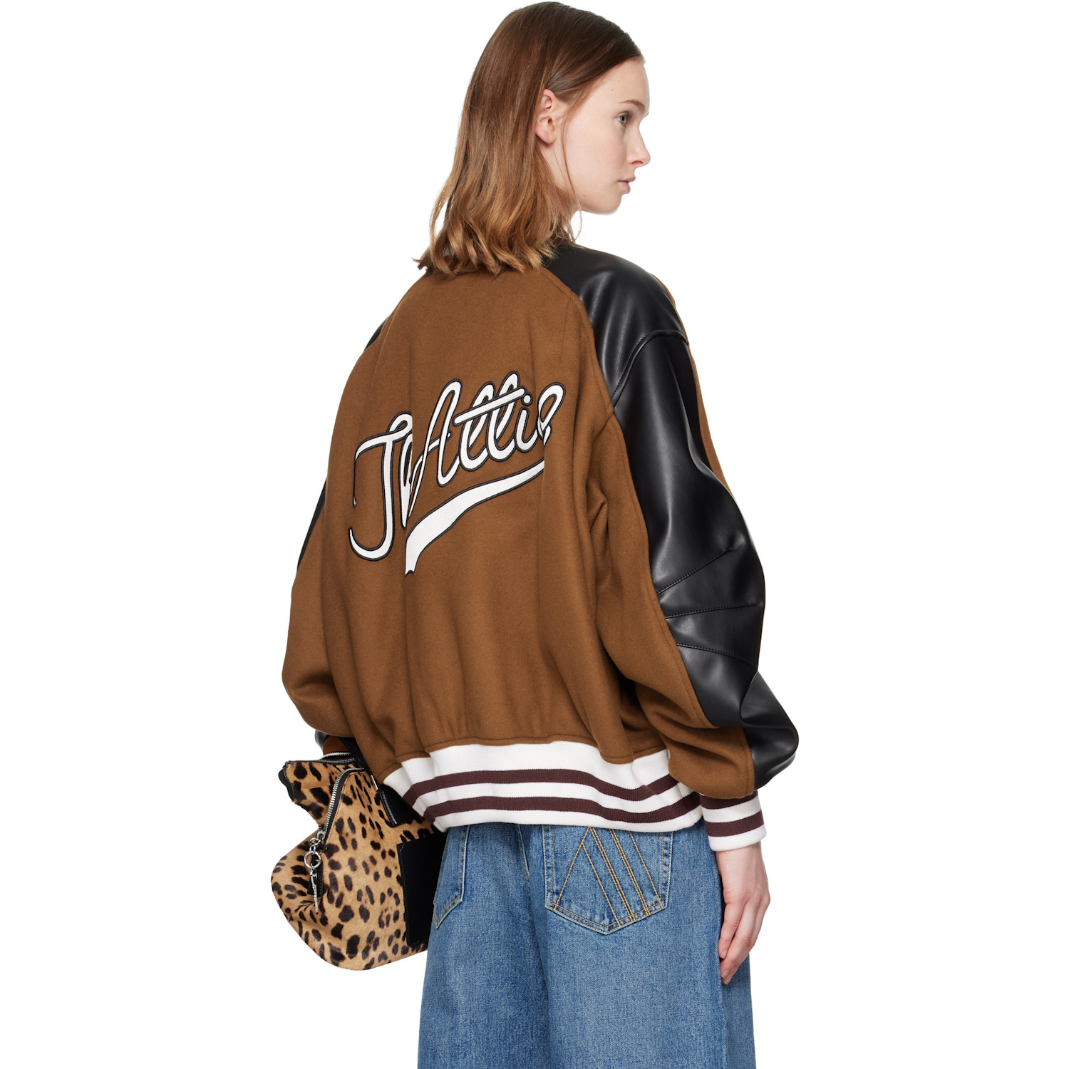  The Attico Tan Wool Bomber Jacket 