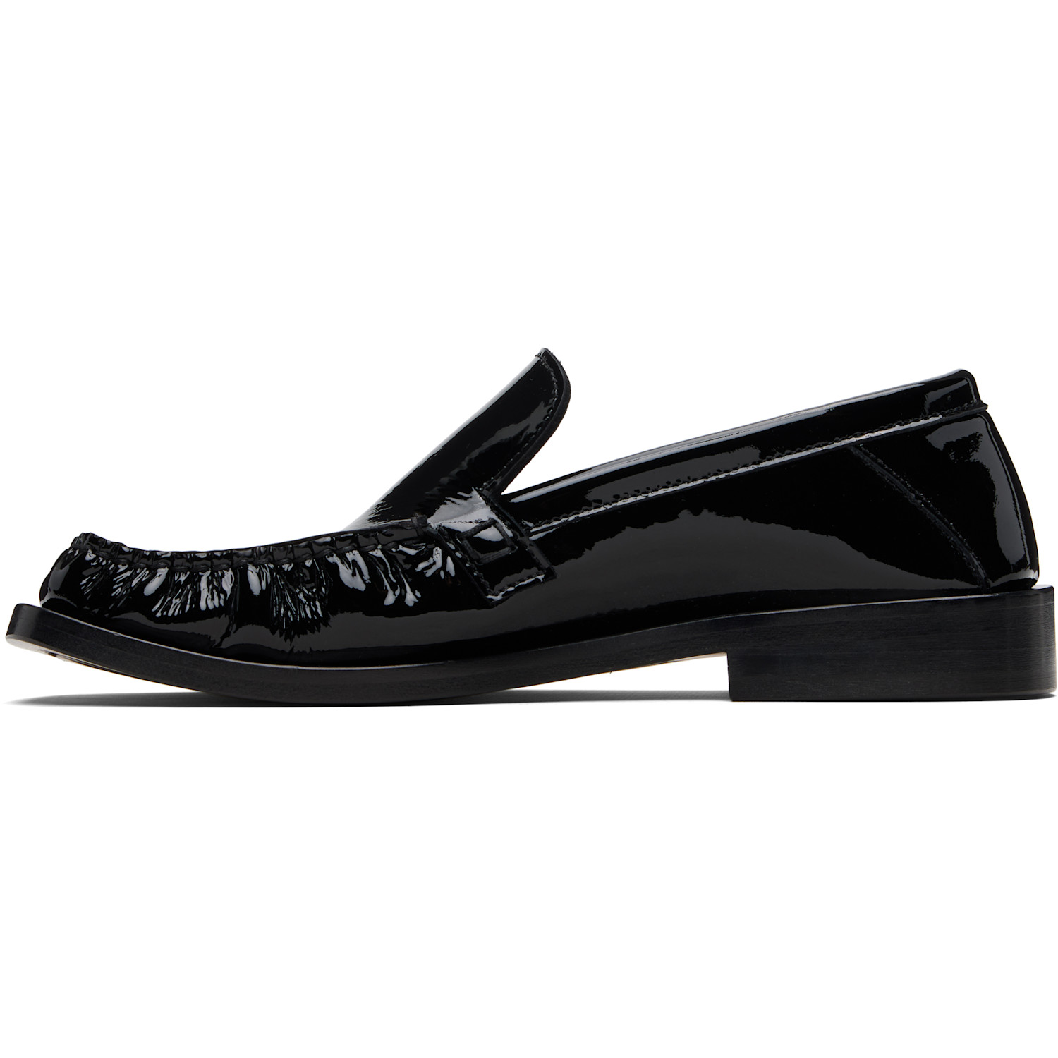  The Attico Black Charles Loafers 