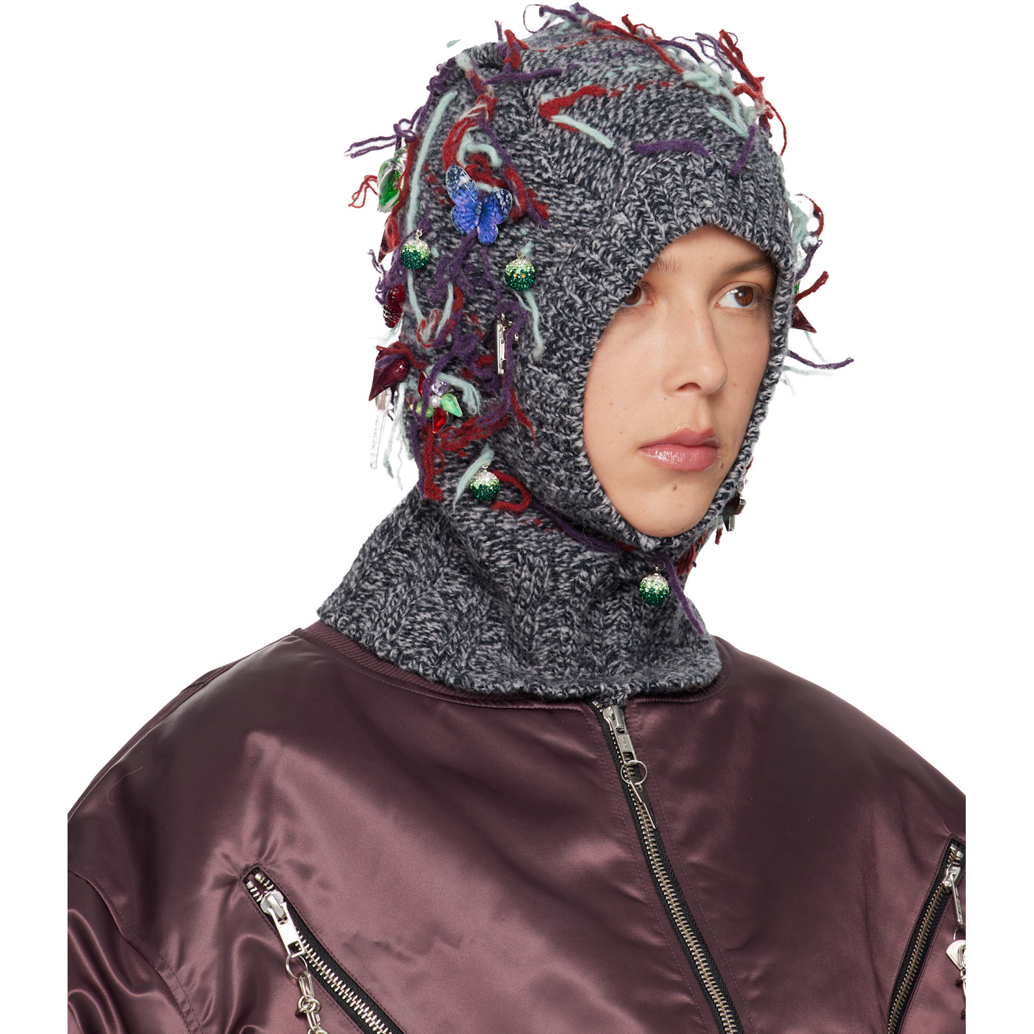  Chopova Lowena Gray Washed Up Balaclava 