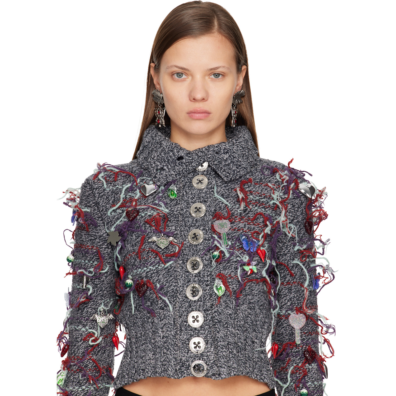  Chopova Lowena Barbed Bug Drop Earrings 
