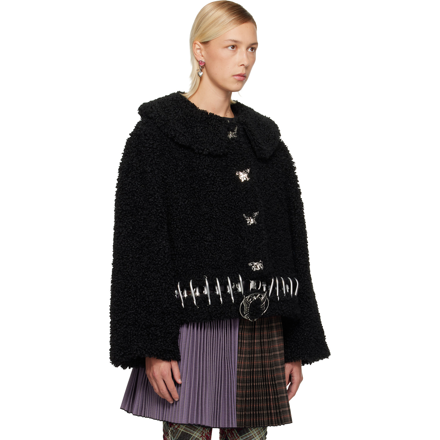  Chopova Lowena Black Parade Carabiner Bomber Jacket 