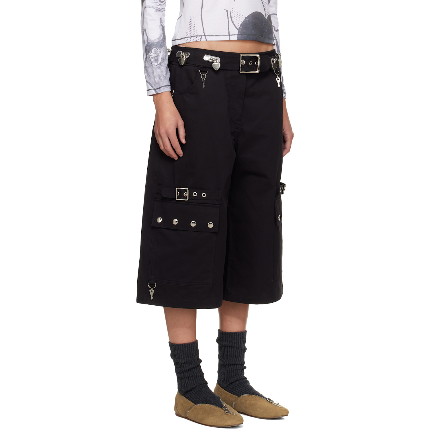  Chopova Lowena Black Thunderhull Shorts 