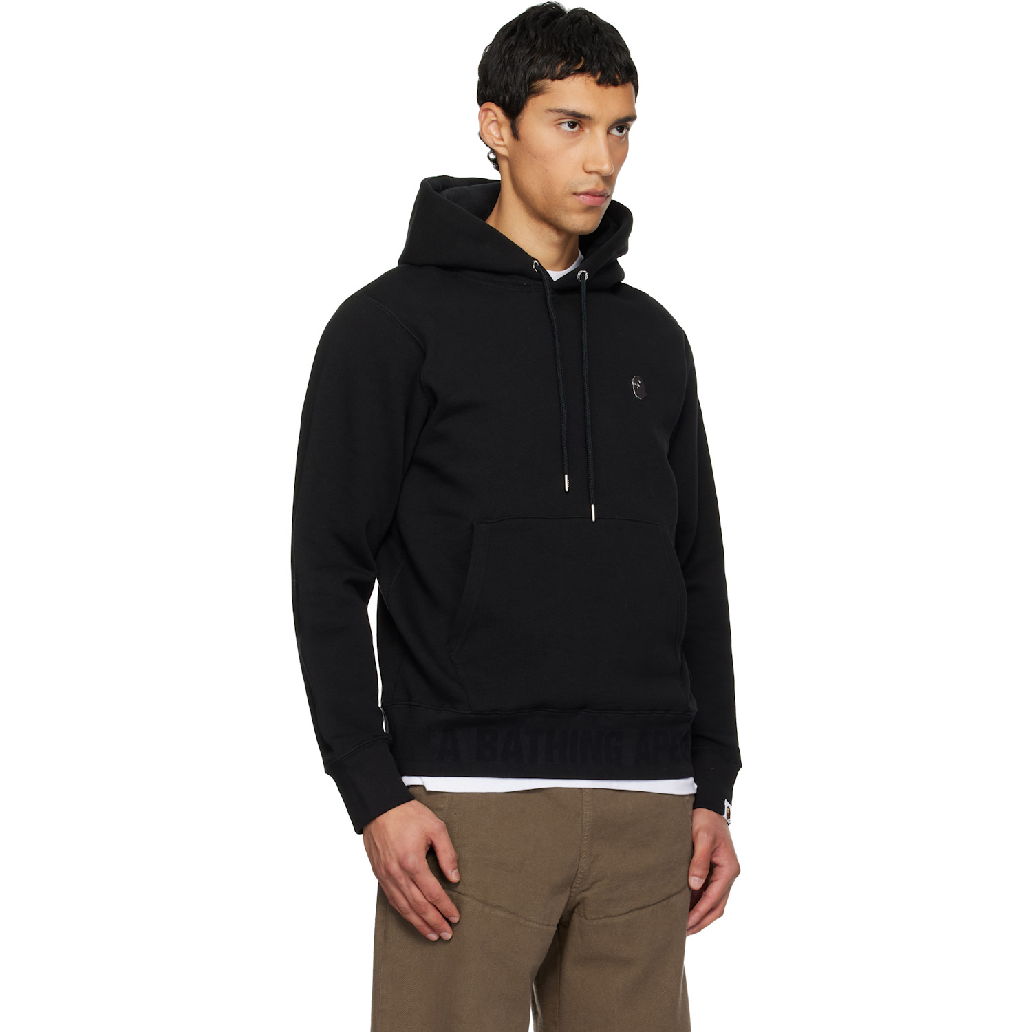  Bape Black One Point Pullover Hoodie 