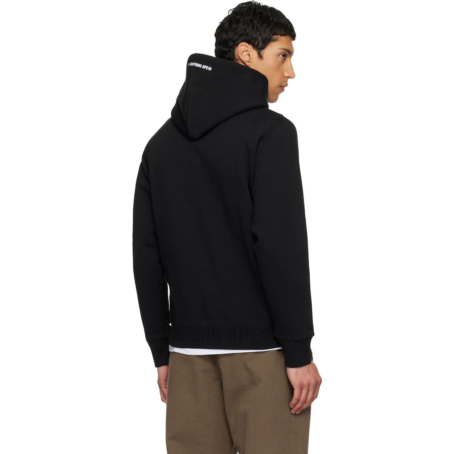  Bape Black One Point Pullover Hoodie 