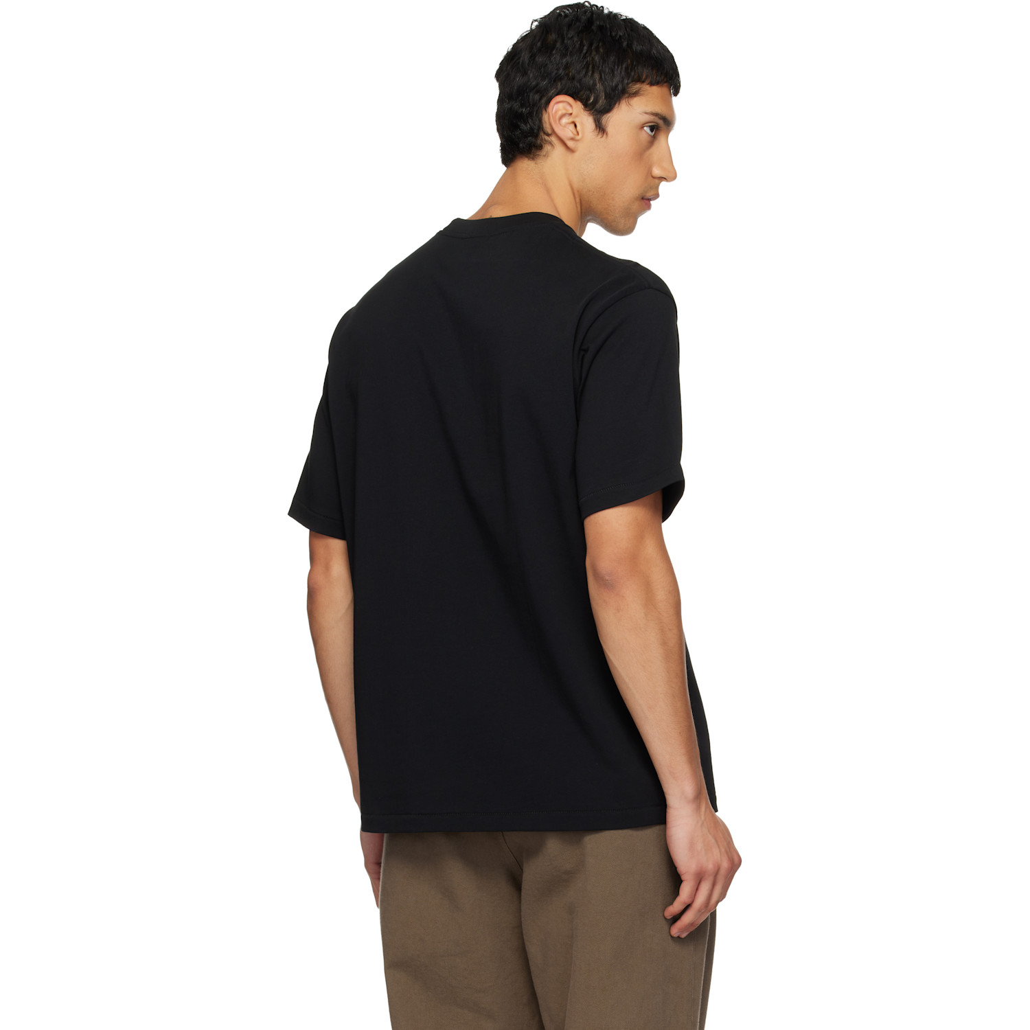  Bape Black Spray Print College Logo T-shirt 