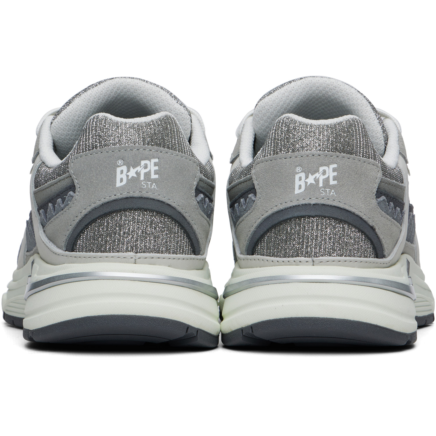  Bape Gray Bape Shark Sta #1 Sneakers 