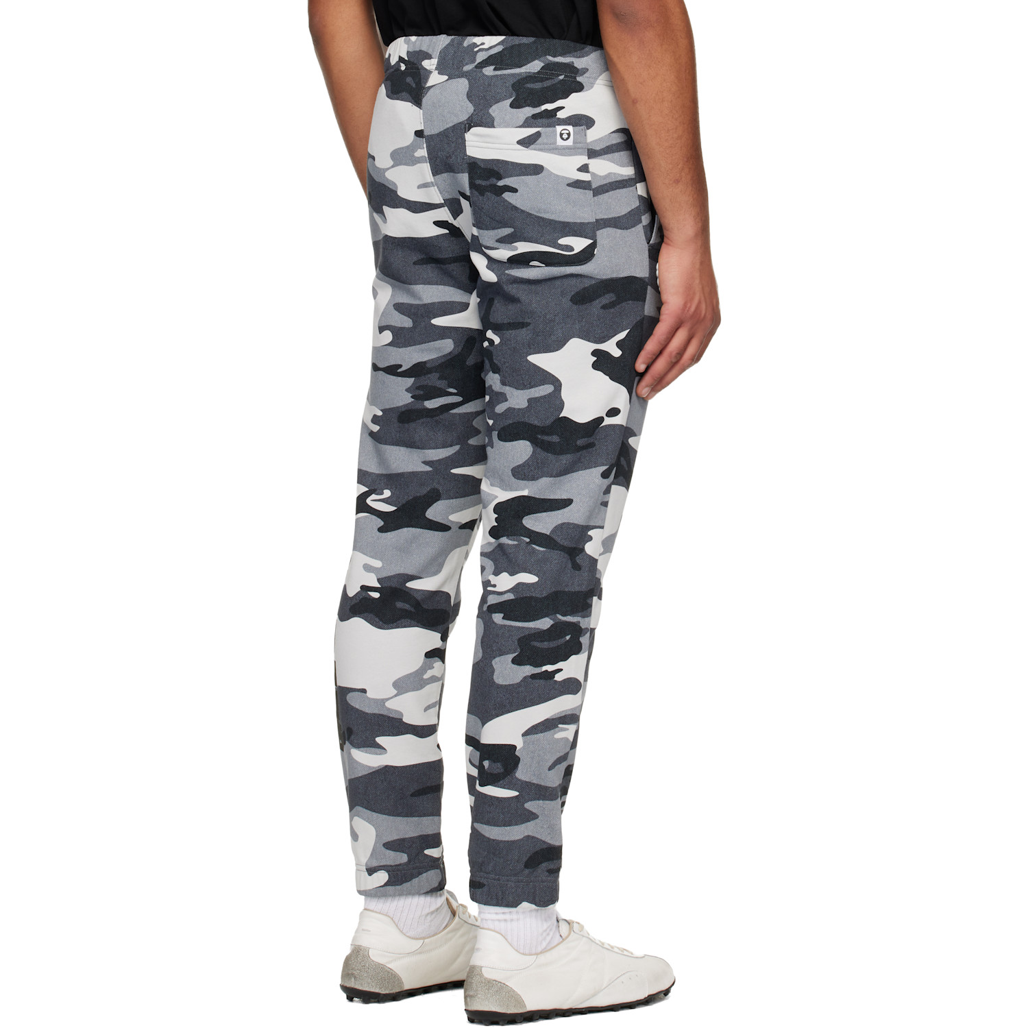  Aape By A Bathing Ape Gray Logo Patch Sweatpants 