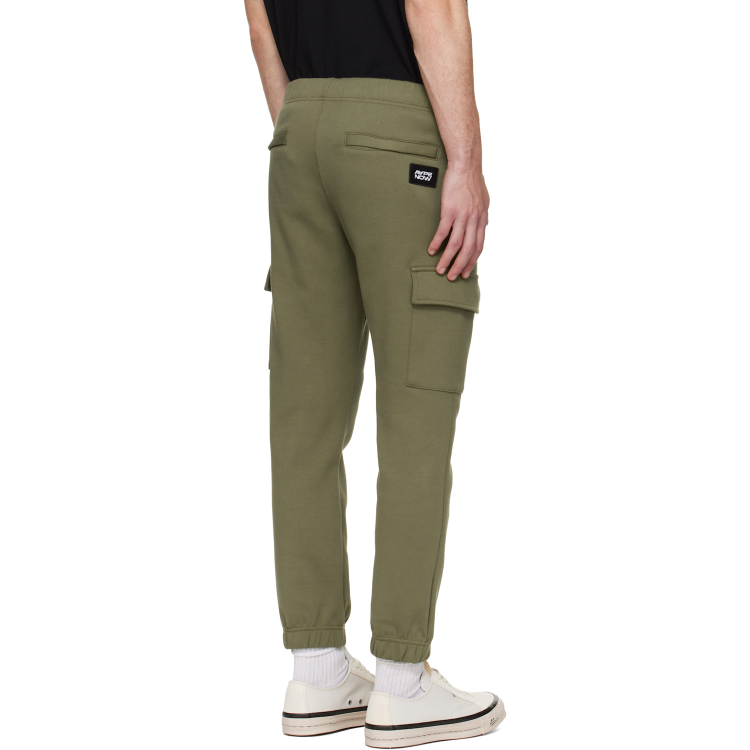  Aape By A Bathing Ape Khaki 'aapenow' Moonface Cargo Sweatpants 
