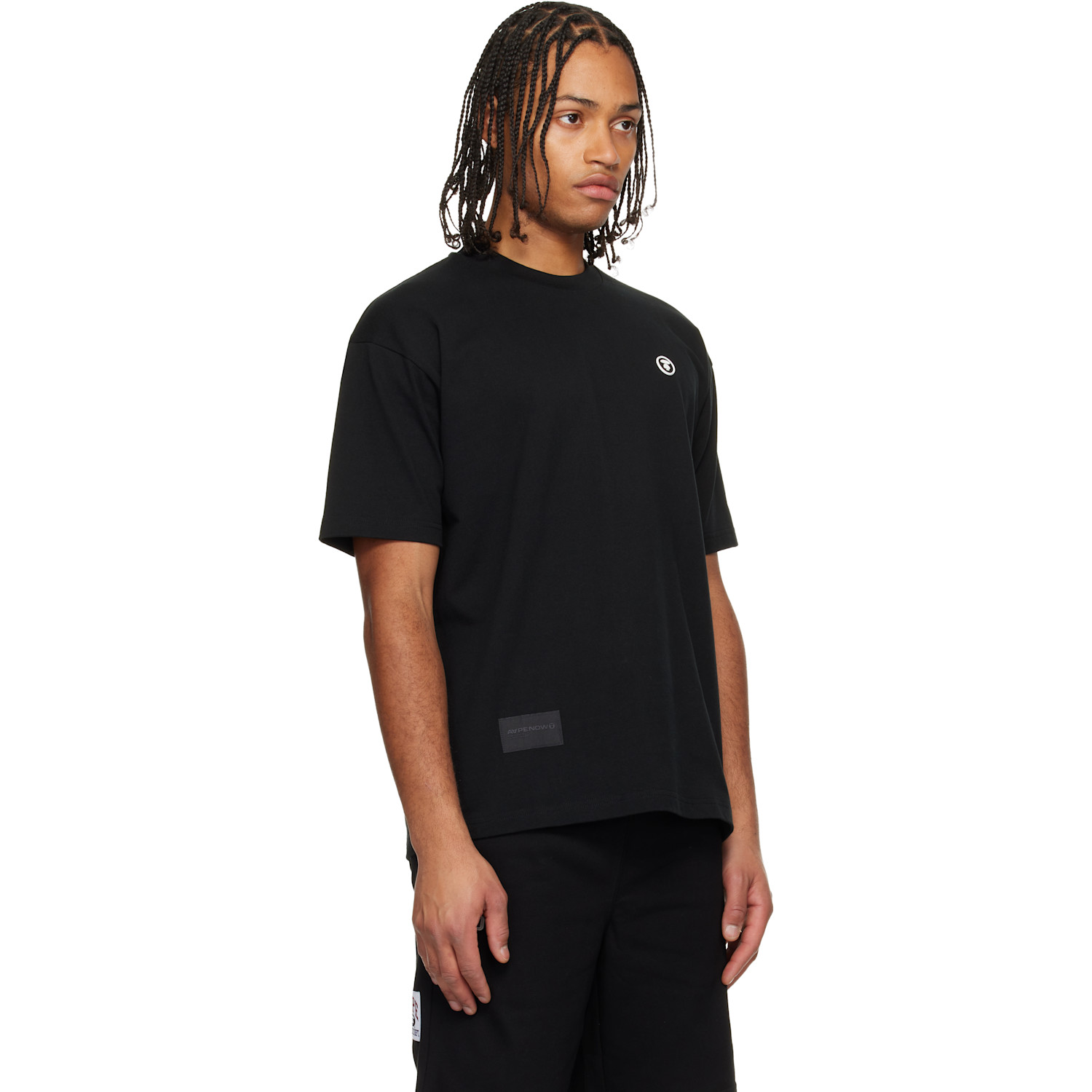  Aape By A Bathing Ape Black 'aapenow' T-shirt 