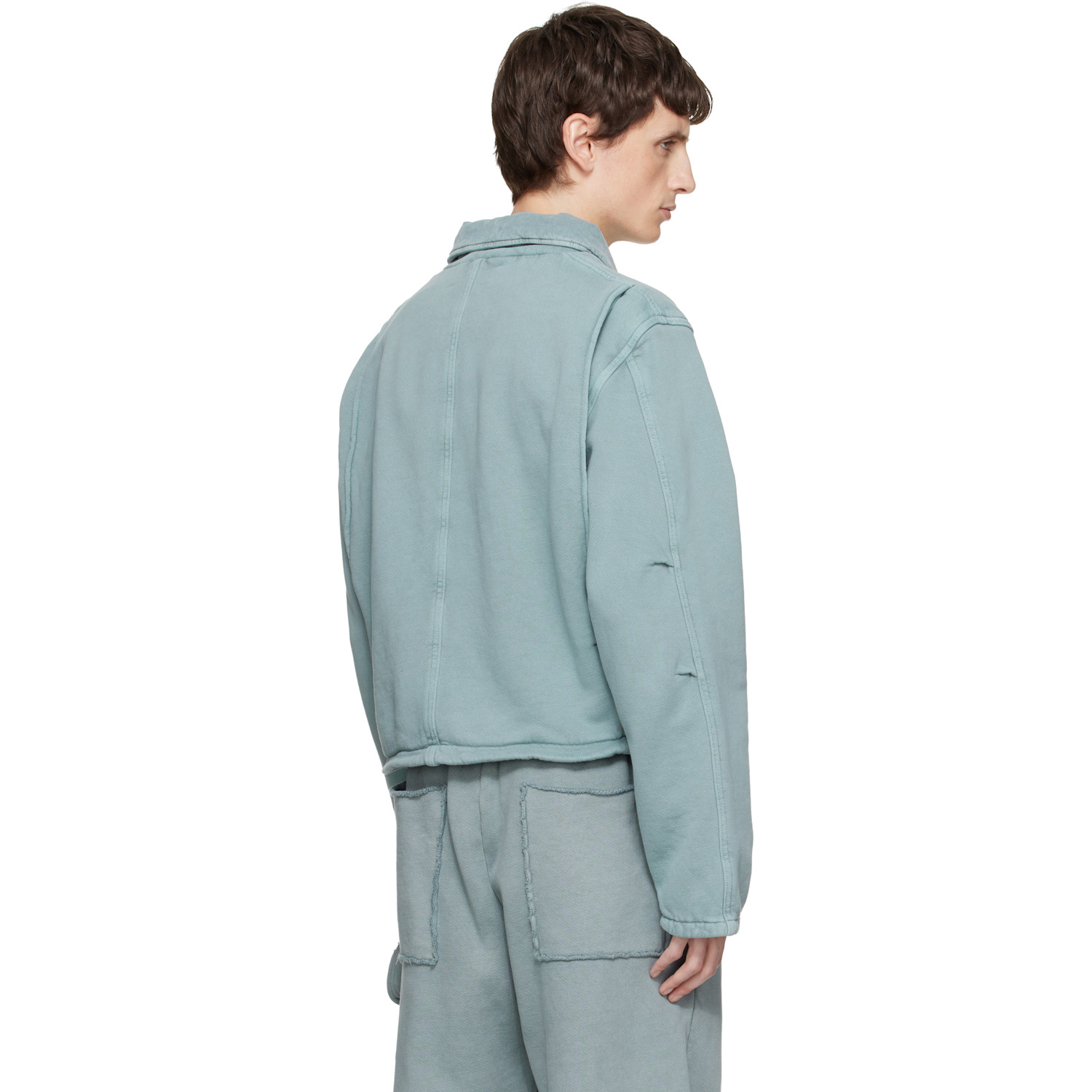  Les Tien Blue Heavyweight Utility Jacket 