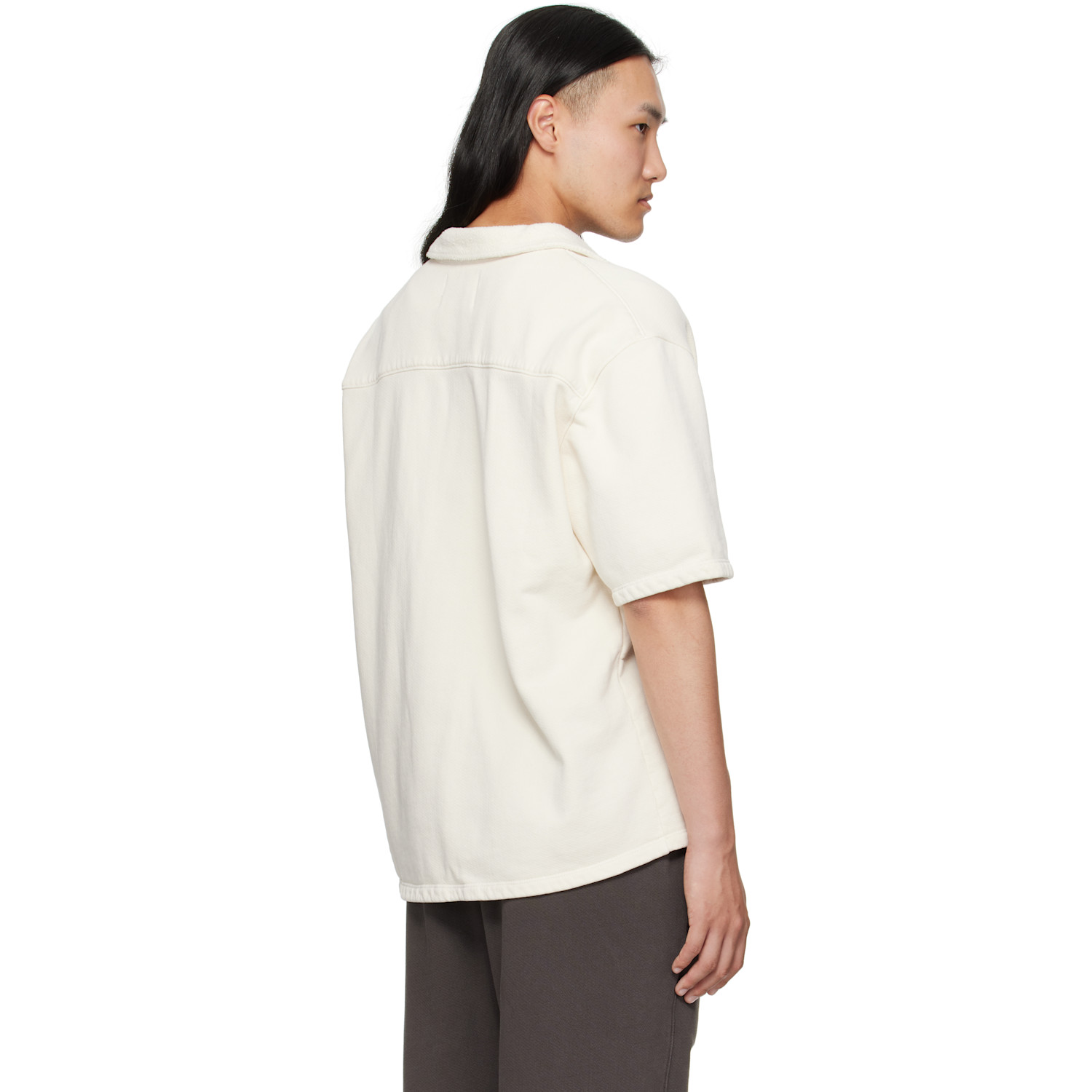  Les Tien Off-white S/s Cuba Shirt 