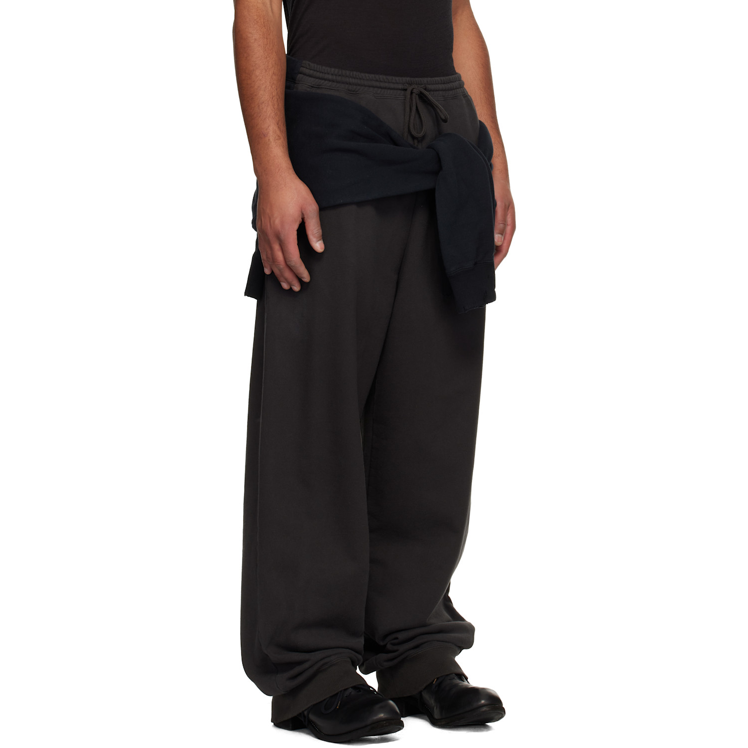  Maison Mihara Yasuhiro Black Sweatshirt Combined Sweatpants 