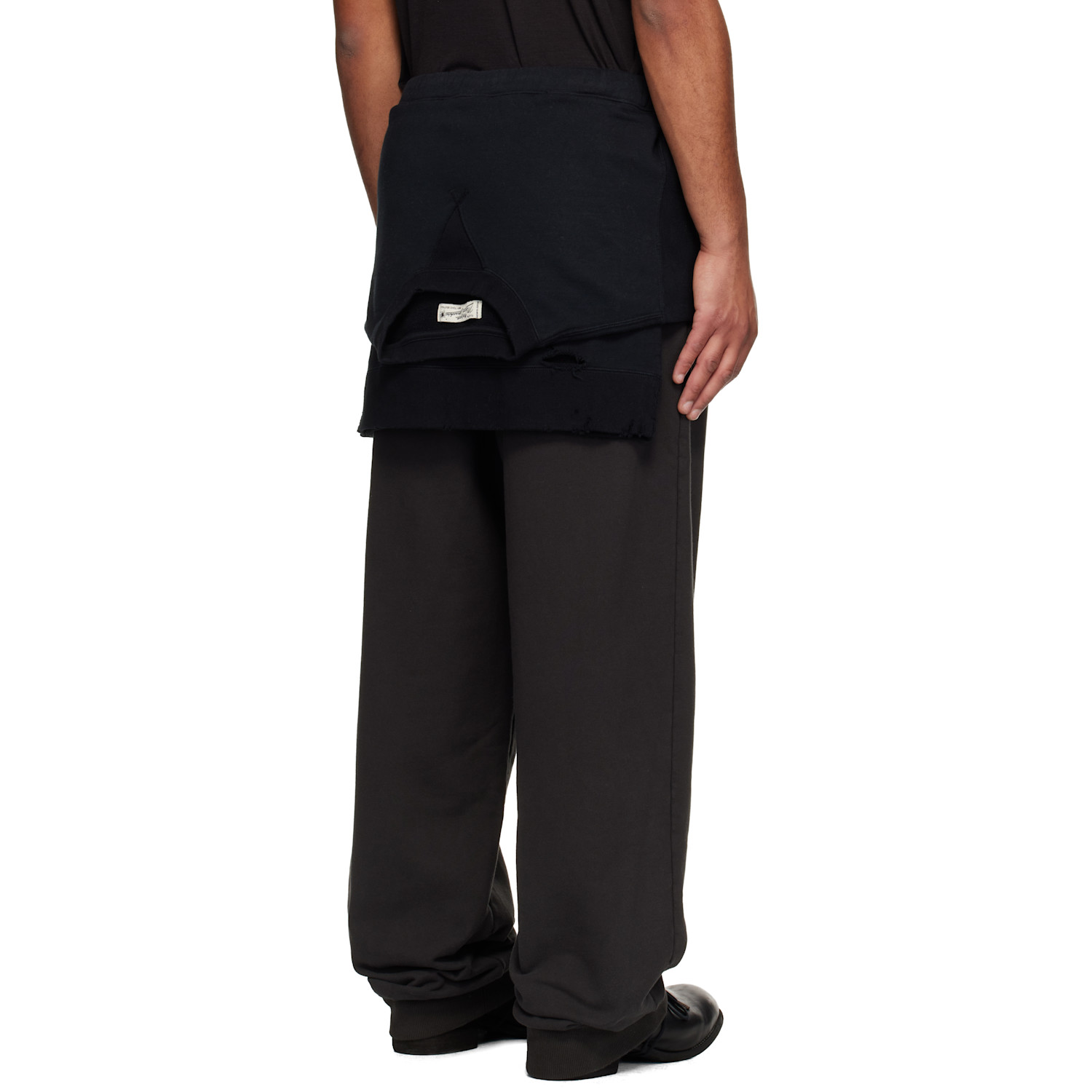  Maison Mihara Yasuhiro Black Sweatshirt Combined Sweatpants 