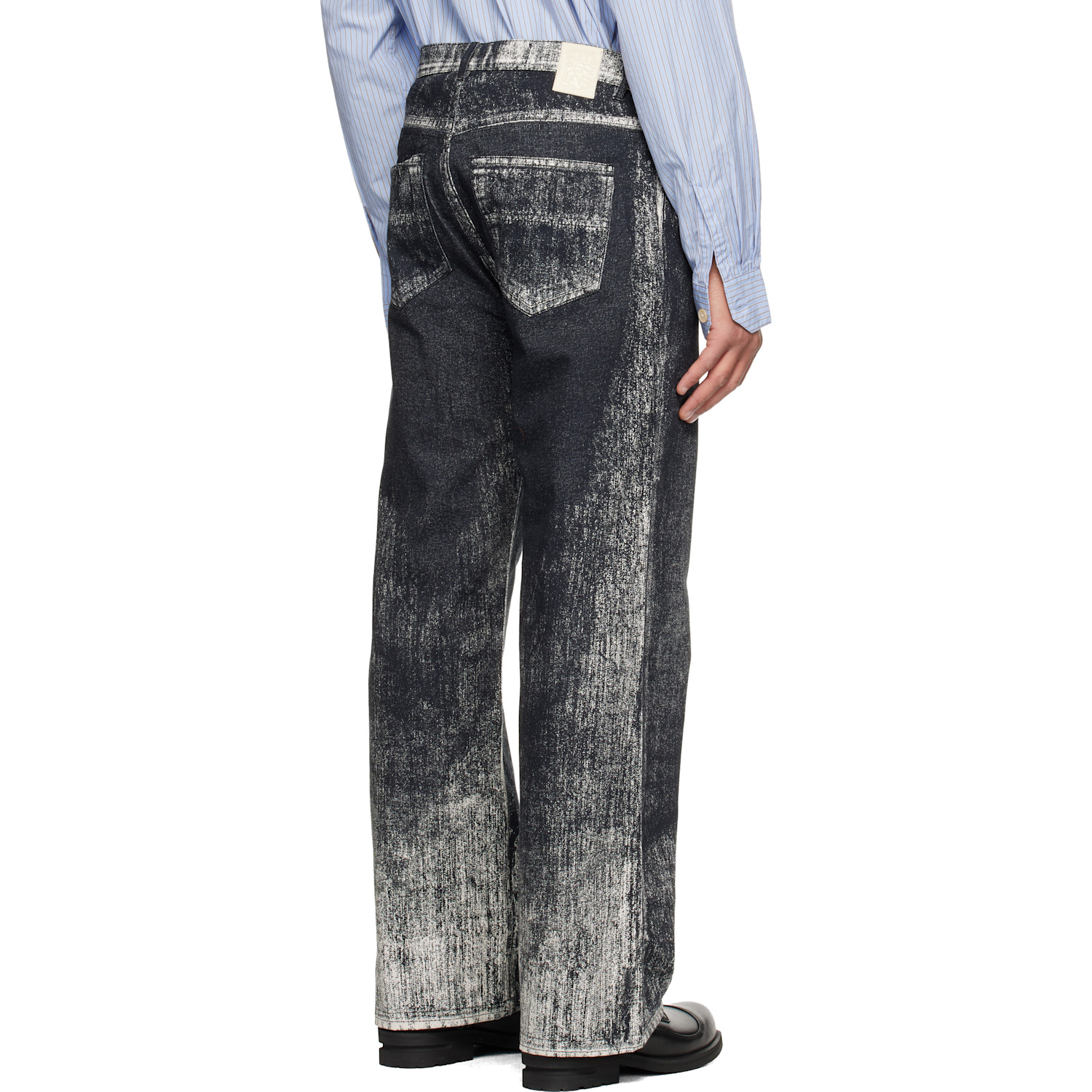 Camperlab Black Paint Print Jeans 