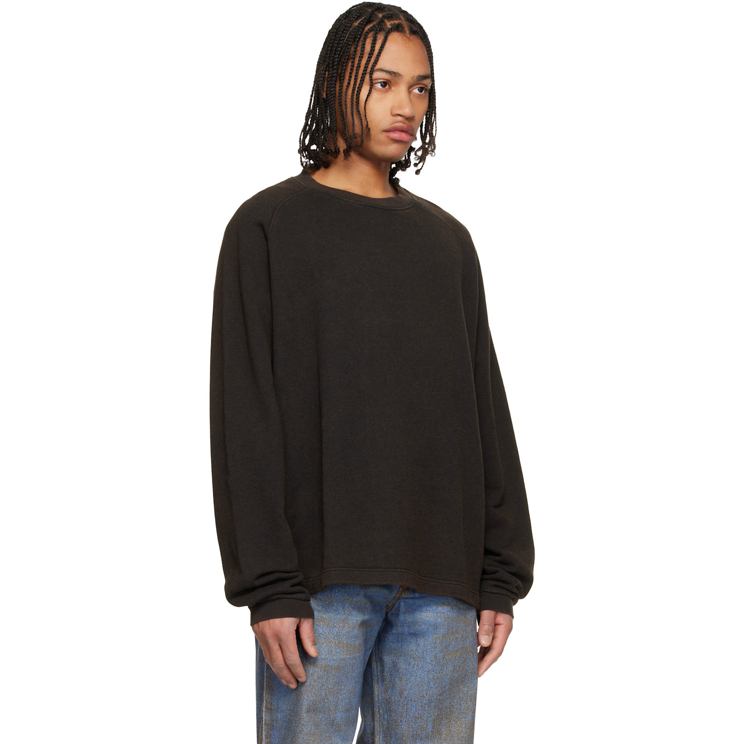  Camperlab Black Boxy Crewneck Sweatshirt 