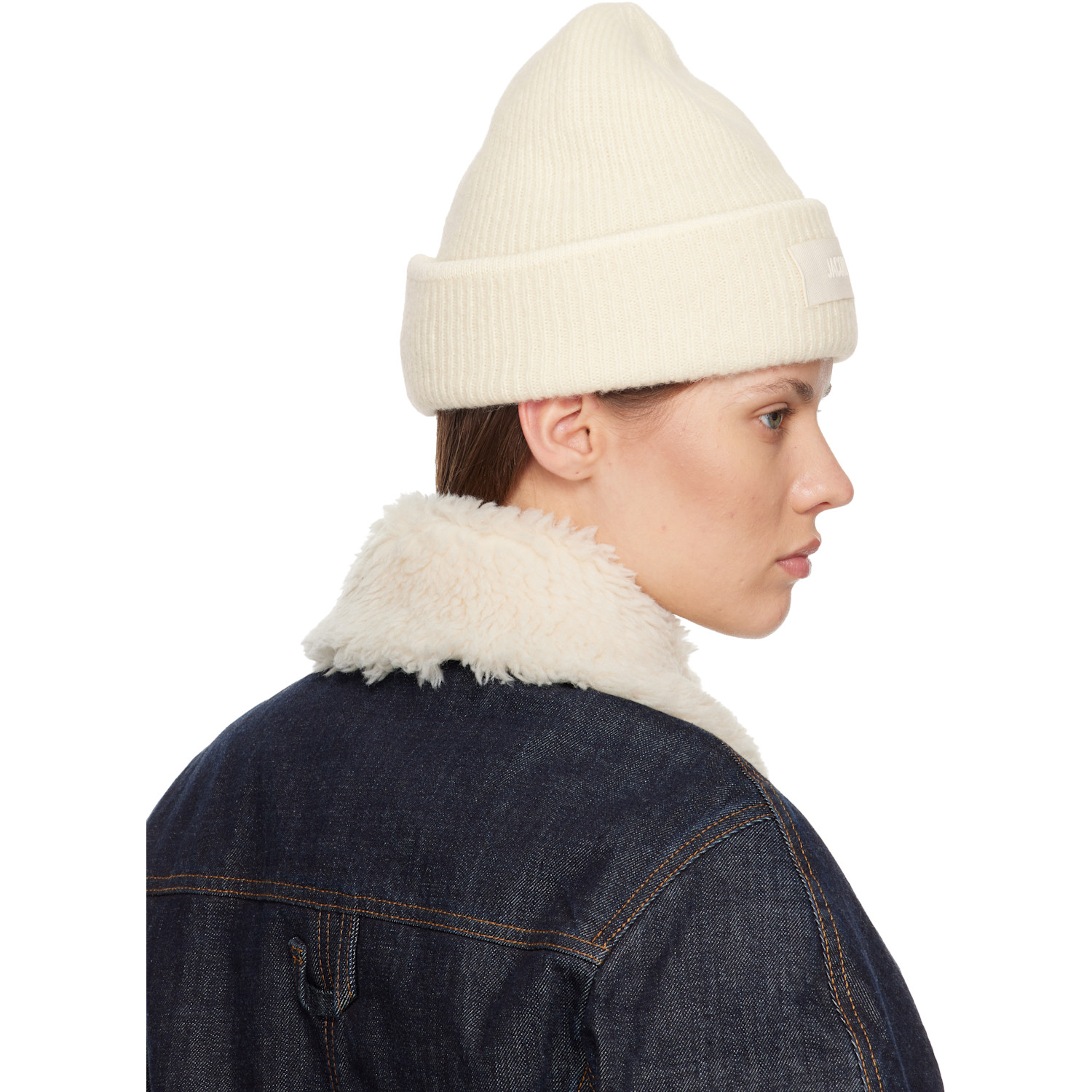  Jacquemus Off-white La Casa 'the Gros Grain' Beanie 