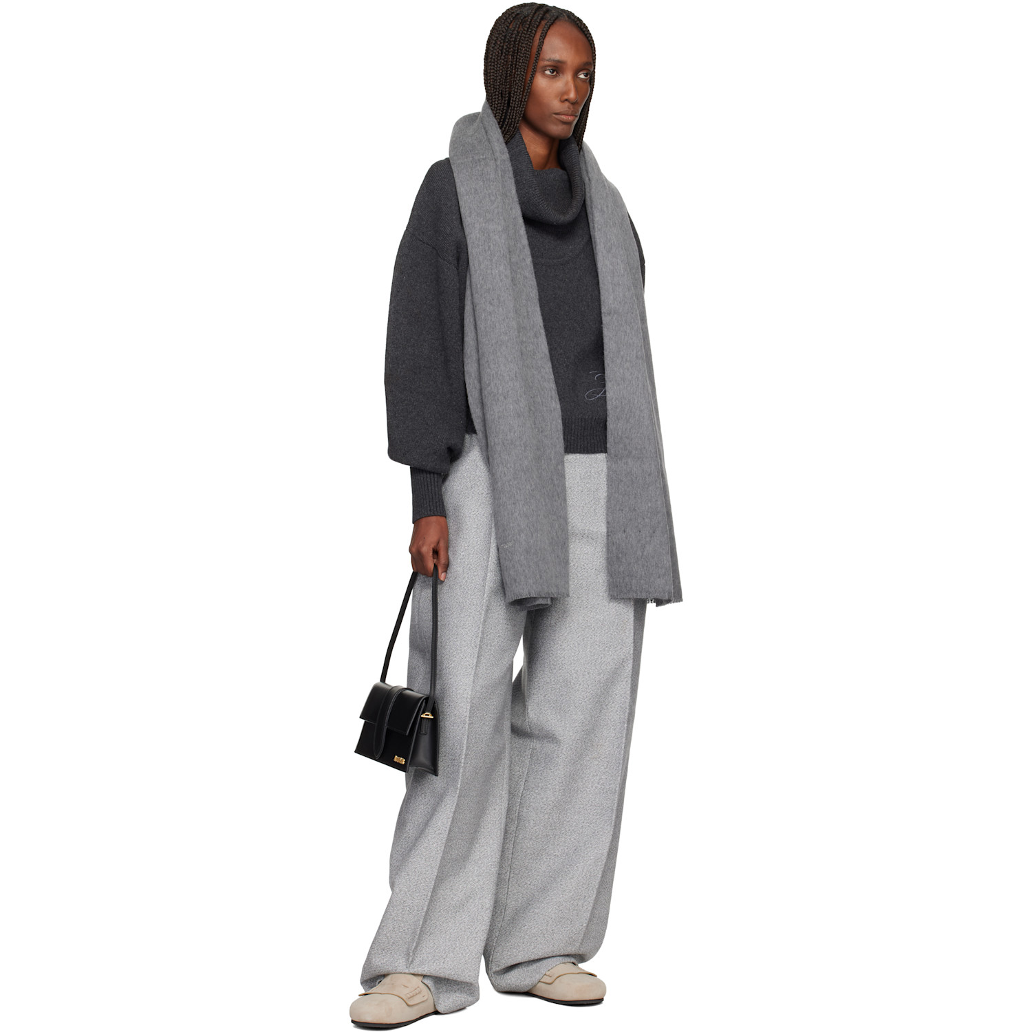  Jacquemus Gray 'the Tailleur' Scarf 