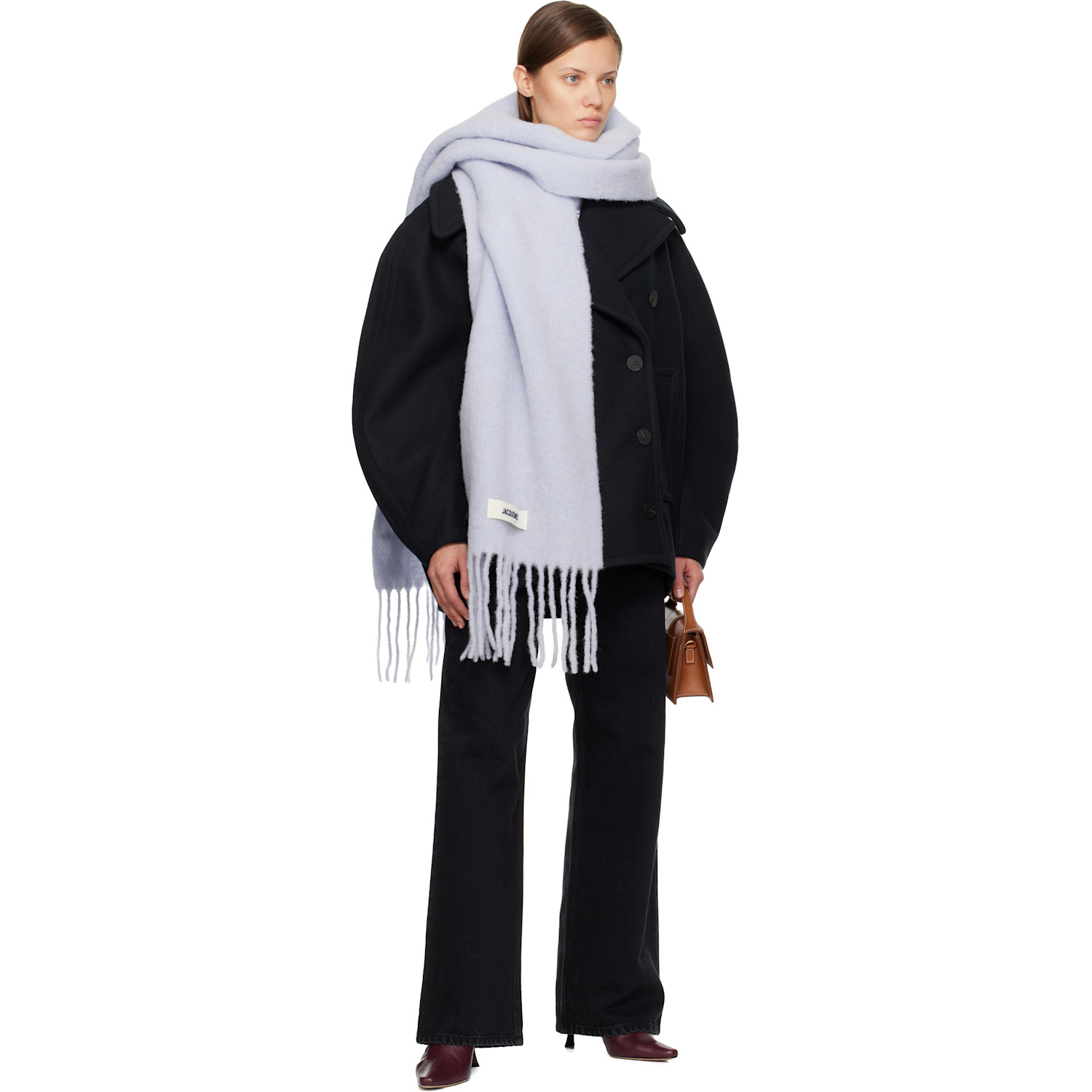  Jacquemus Blue 'the Carro' Scarf 