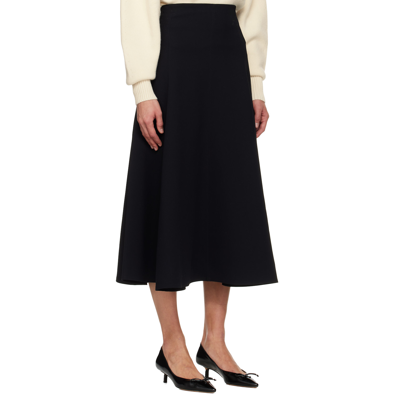  Jacquemus Black 'the Triangle' Midi Skirt 