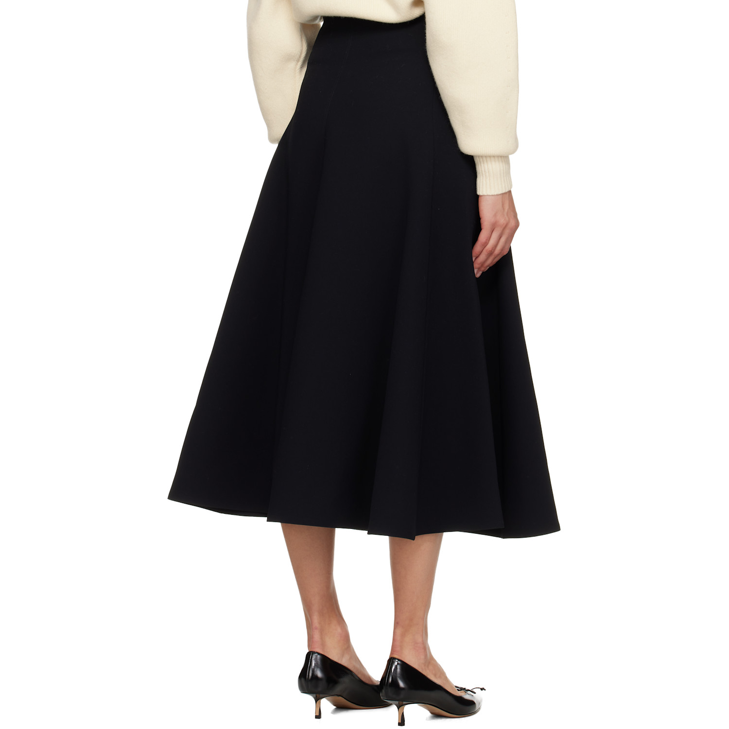  Jacquemus Black 'the Triangle' Midi Skirt 