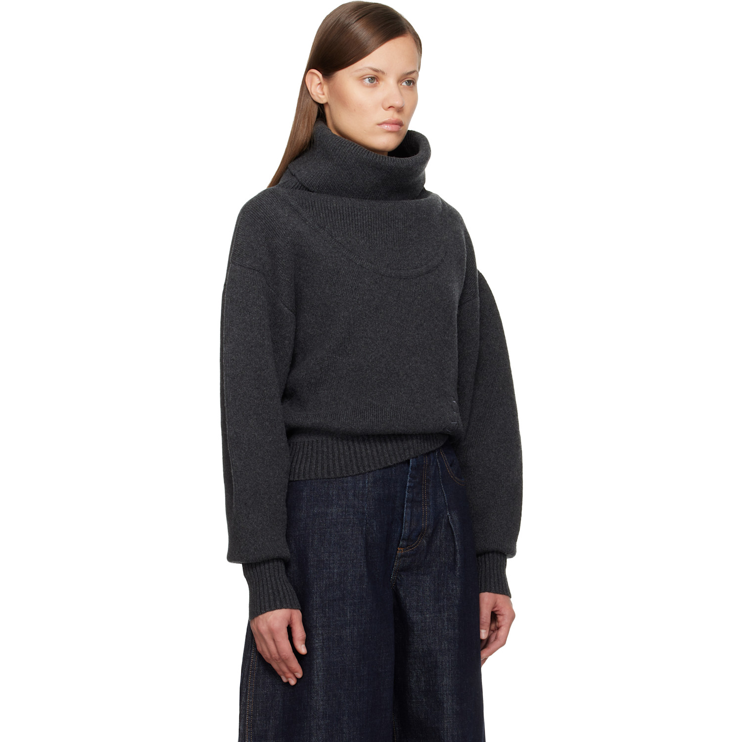  Jacquemus Gray 'the Pallone' Sweater 