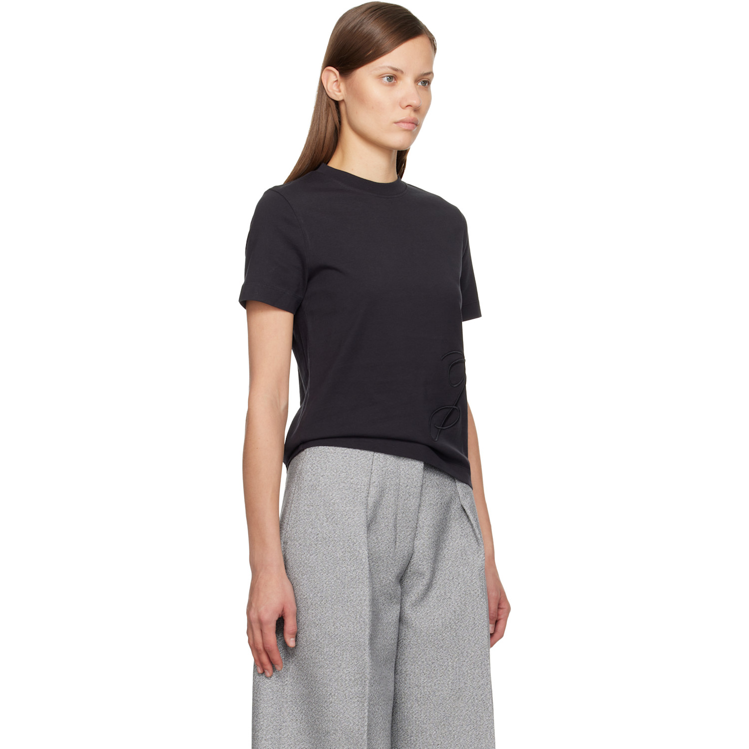  Jacquemus Navy 'the J' T-shirt 