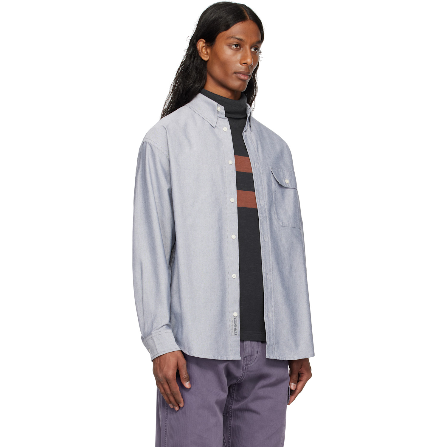  Gramicci Black Oxford Stance Shirt 