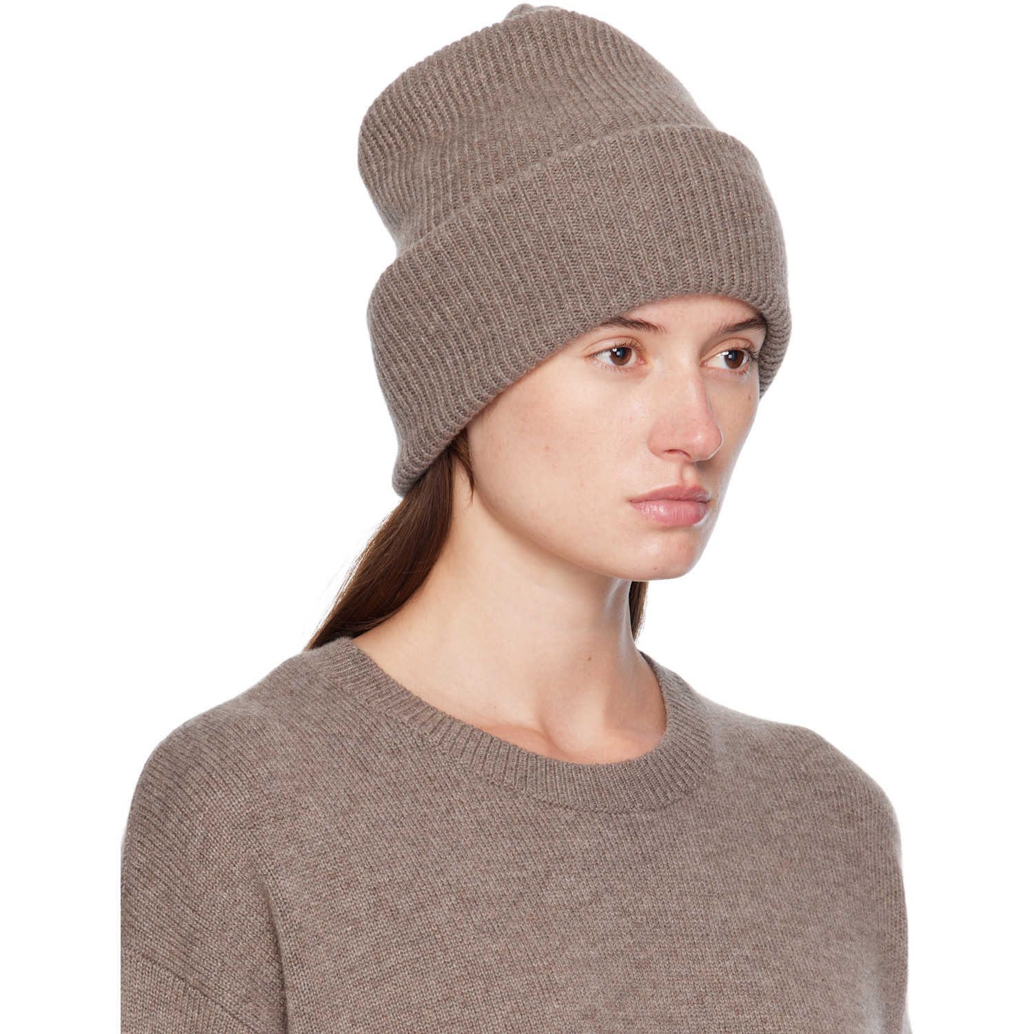  Lisa Yang Taupe 'the Stockholm' Beanie 