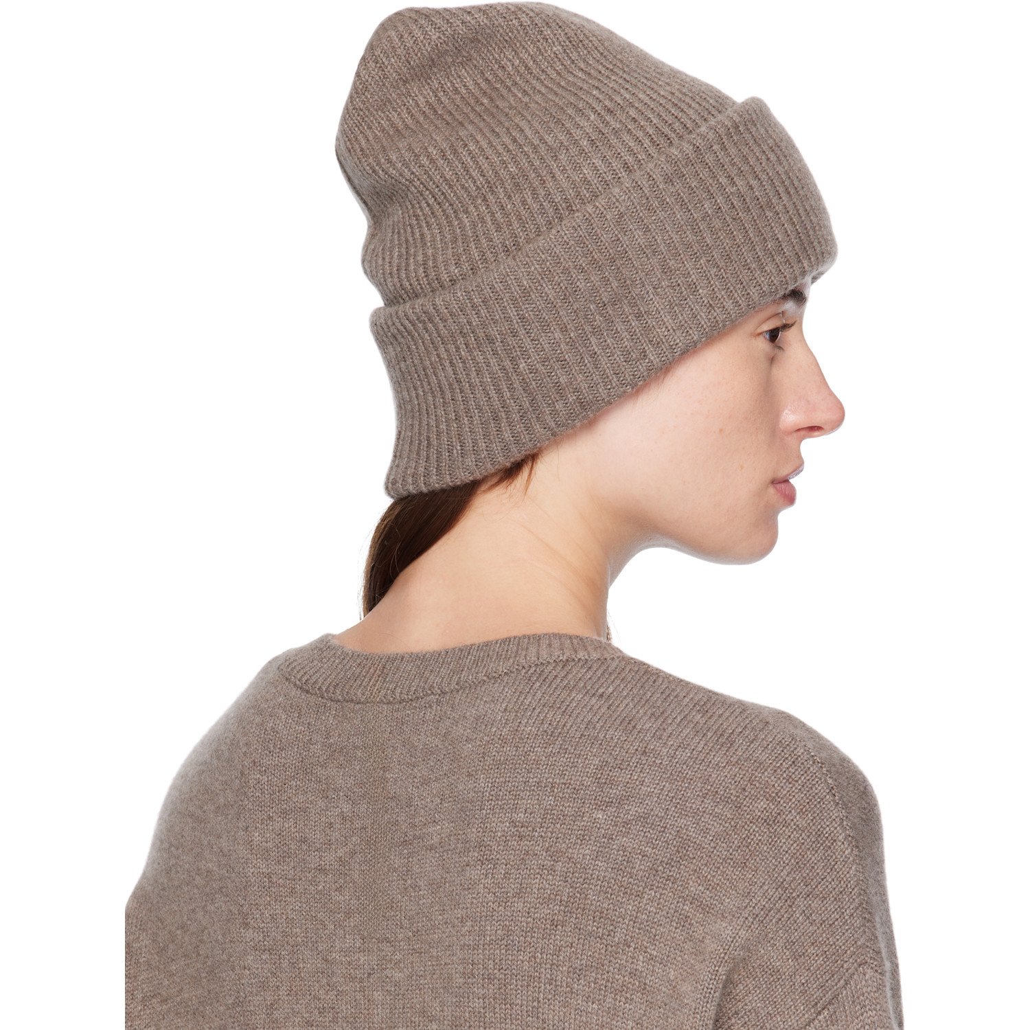  Lisa Yang Taupe 'the Stockholm' Beanie 
