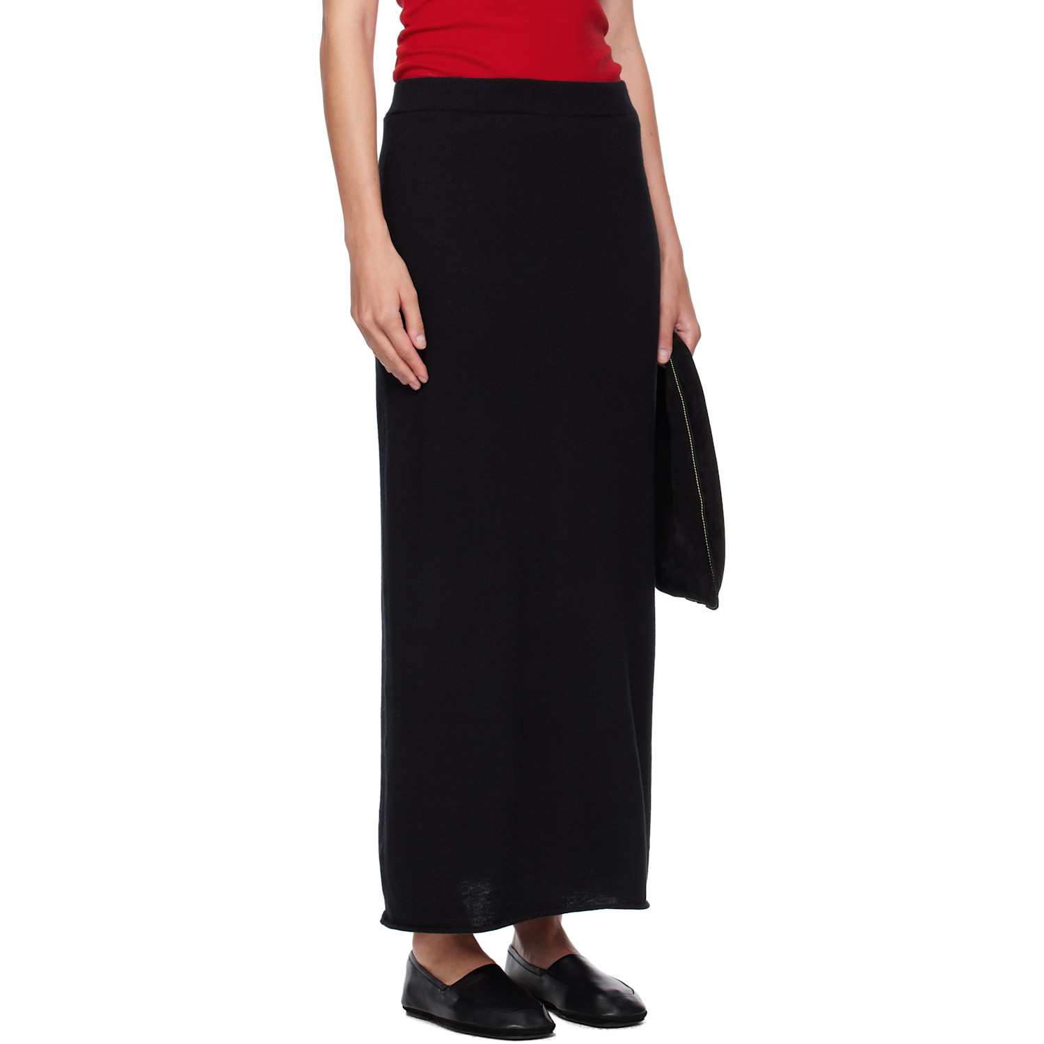  Lisa Yang Black Charlotta Midi Skirt 