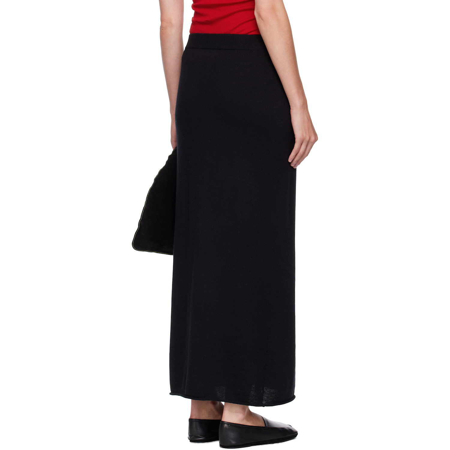 Lisa Yang Black Charlotta Midi Skirt 
