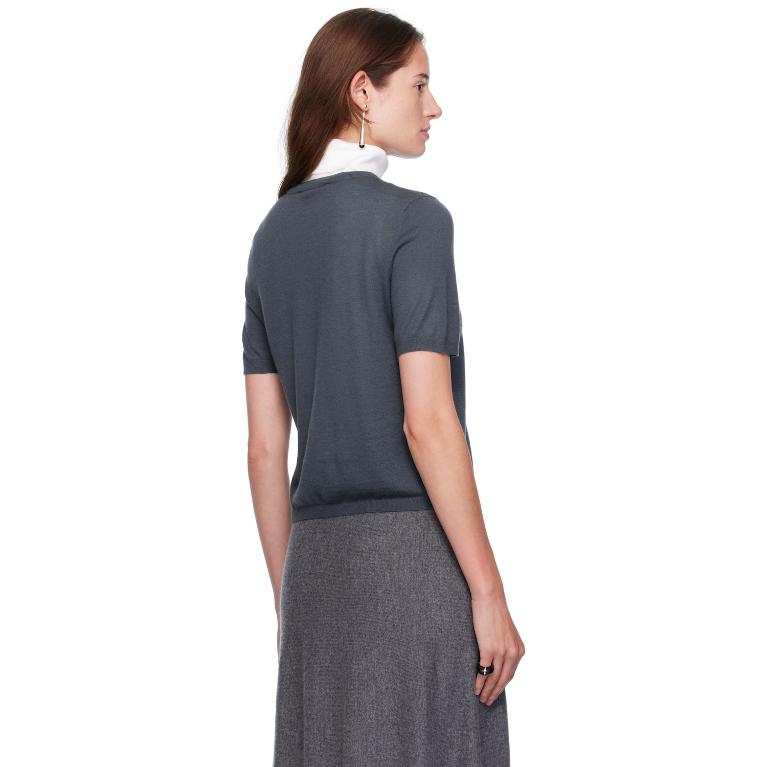  Lisa Yang Navy Cashmere Cardigan 